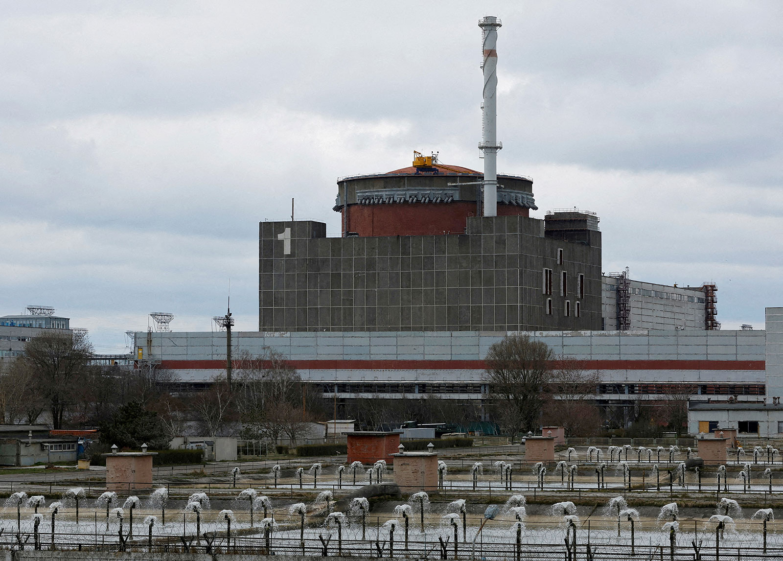 The Zaporizhzhia Nuclear Power Plant is seen on March 29. 
