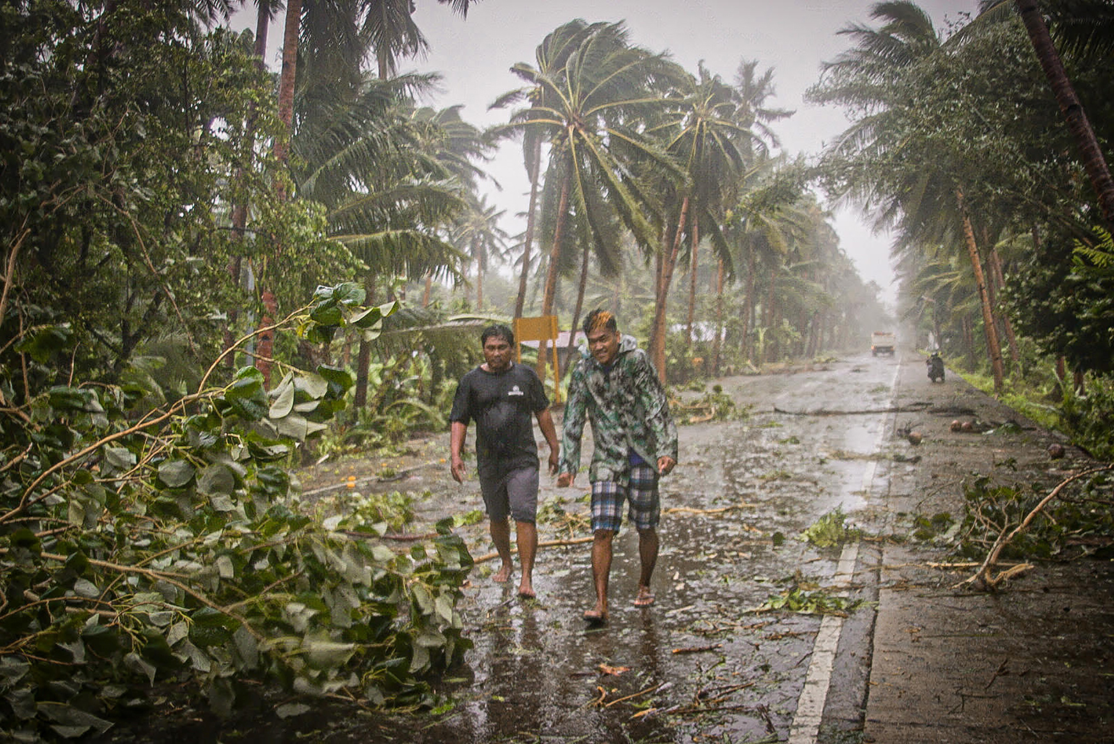 Typhoon evacuees in the Philippines told to practice social distancing