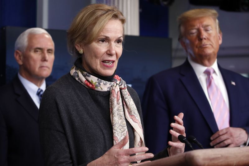 Dr. Deborah Birx, White House coronavirus response coordinator, speaks at the White House on Wednesday, April 1.
