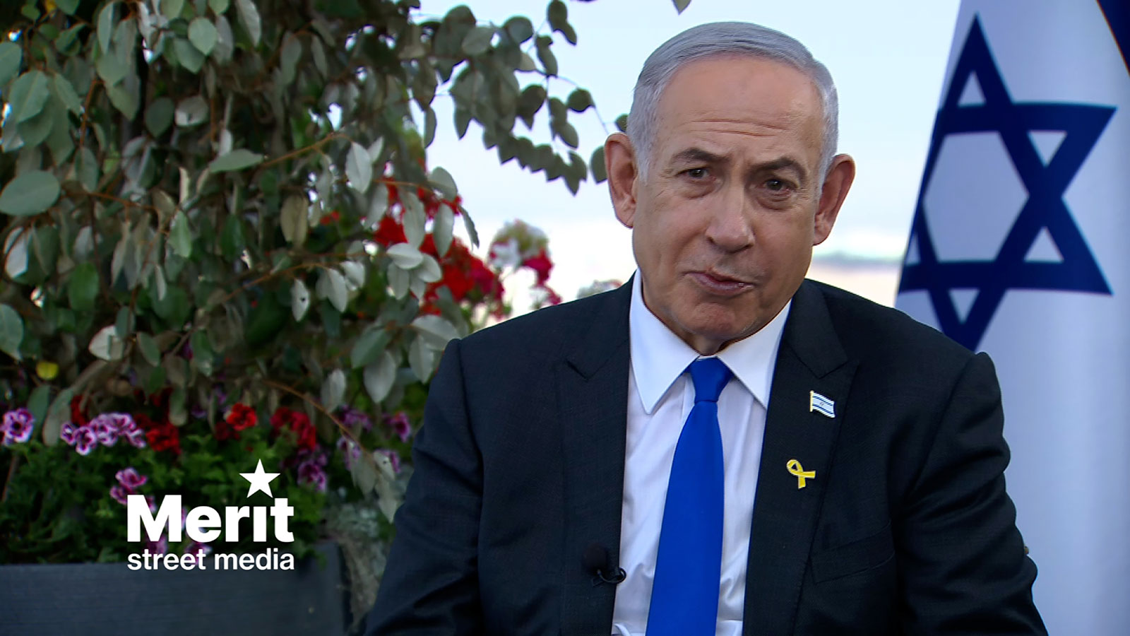 Israel Prime Minister Benjamin Netanyahu appears during an interview with the American talk show host known as Dr. Phil on Thursday, May 9.