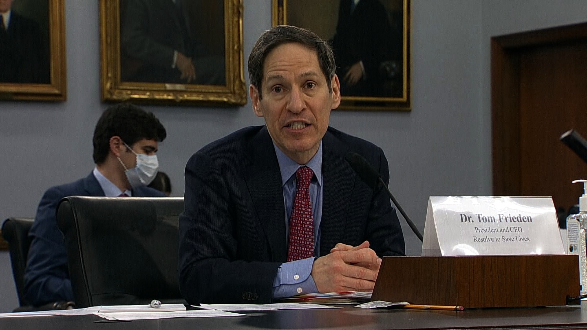 Dr. Tom Frieden, the former director of the US Centers for Disease Control and Prevention, speaks at a hearing on the country’s response to Covid-19 on May 6.