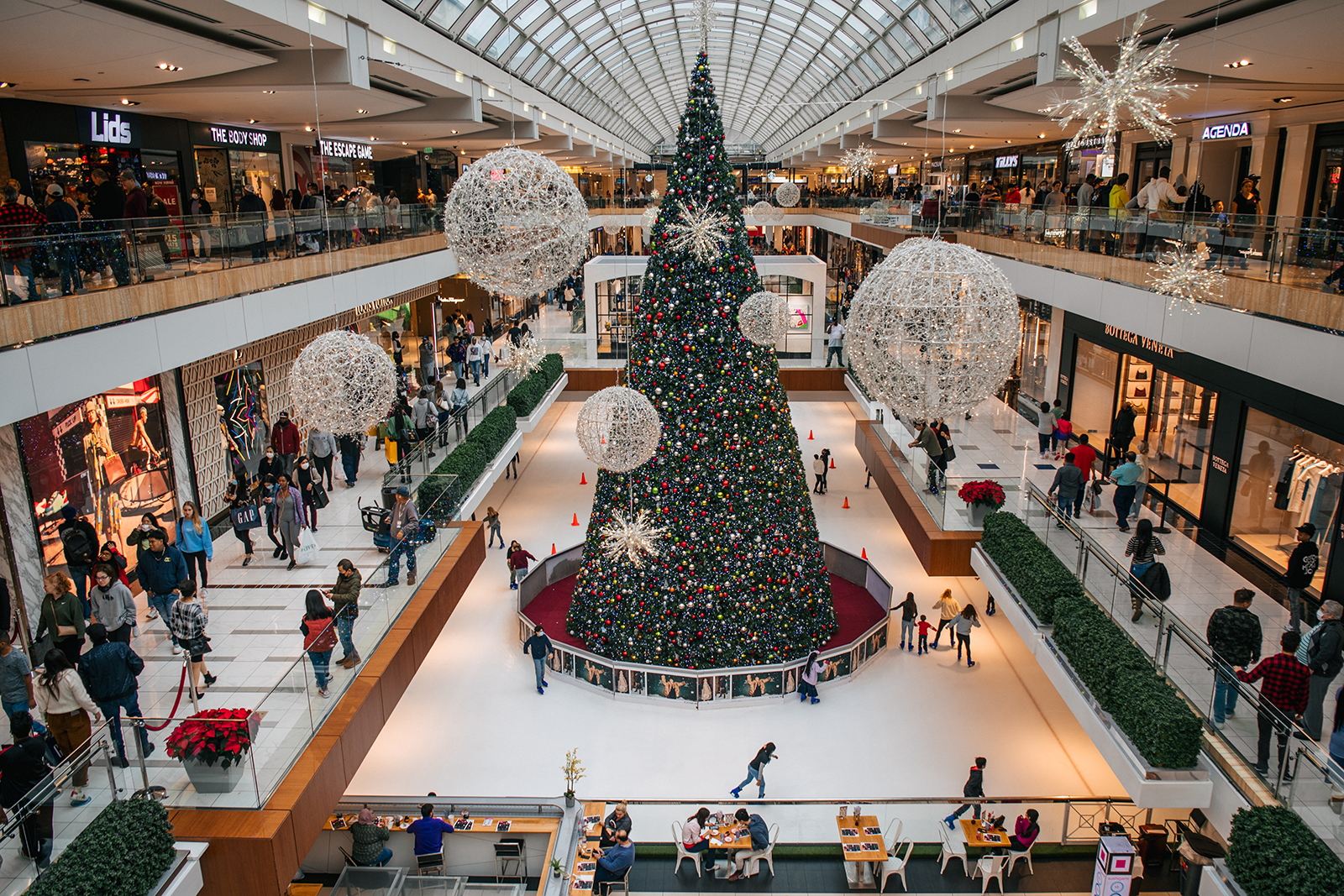 People shop in The Galleria mall during Black Friday on November 26, 2021 in Houston, Texas. 