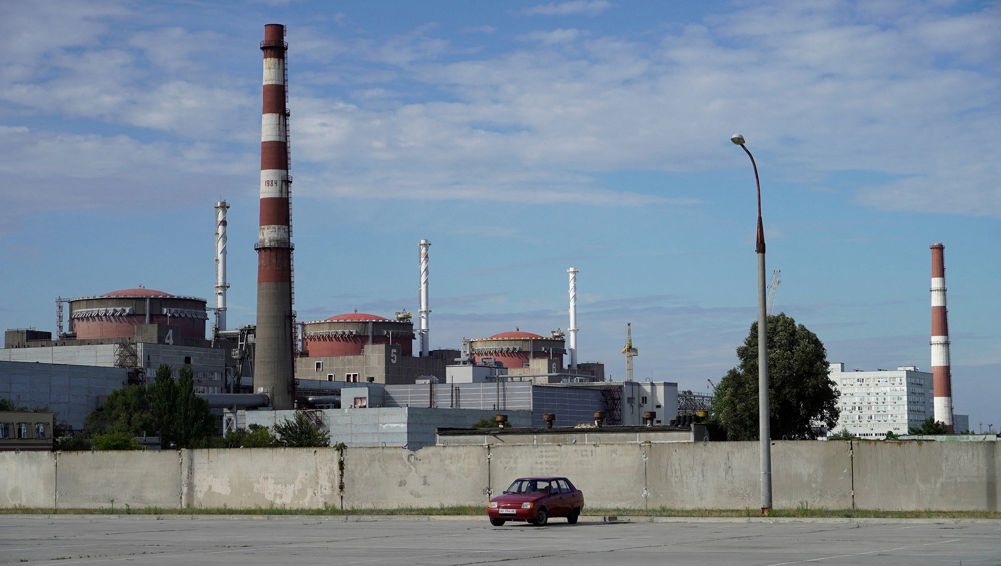 A general view of the Zaporizhzhia Nuclear Power Plant on September 11. 