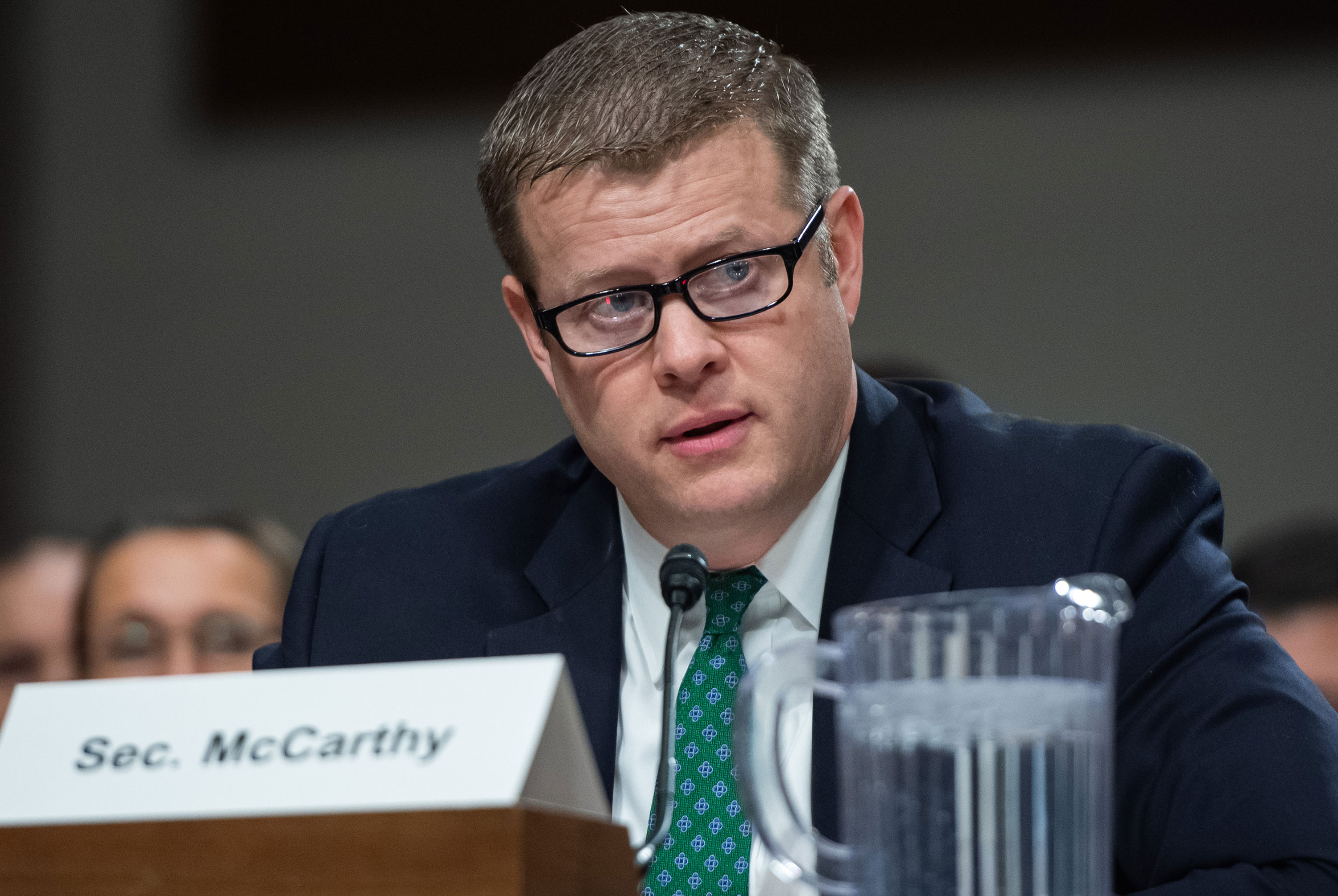 Secretary of the Army Ryan McCarthy at a hearing in December 2019