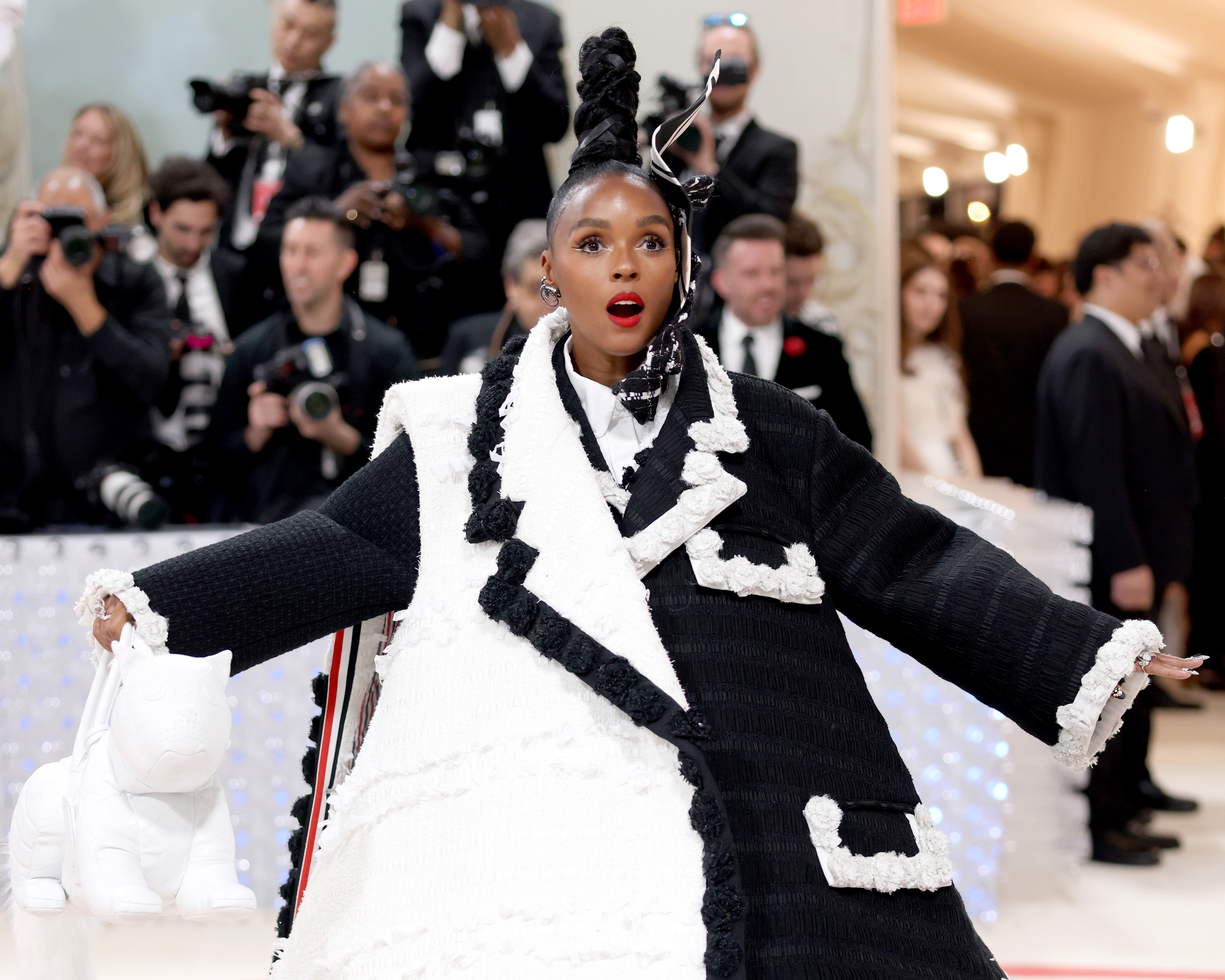 Janelle Monáe attends The 2023 Met Gala Celebrating "Karl Lagerfeld: A Line Of Beauty" at The Metropolitan Museum of Art on May 1, in New York City.