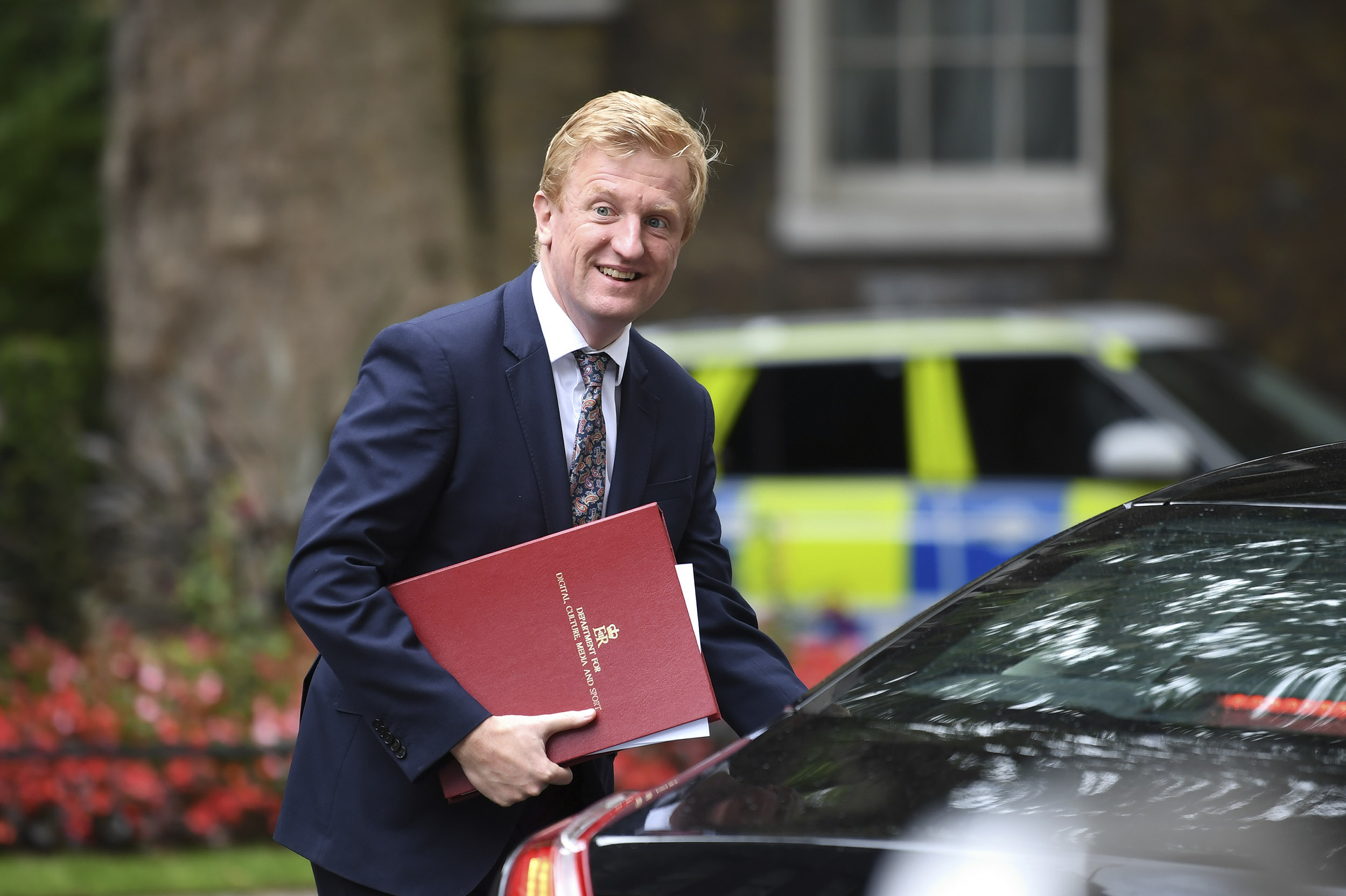 Digital, Culture, Media and Sport Secretary Oliver Dowden departs 10 Downing Street, in London, England, on July 15. 