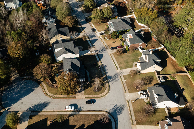 Homes in a subdivision in Atlanta, Georgia, in November 2022.