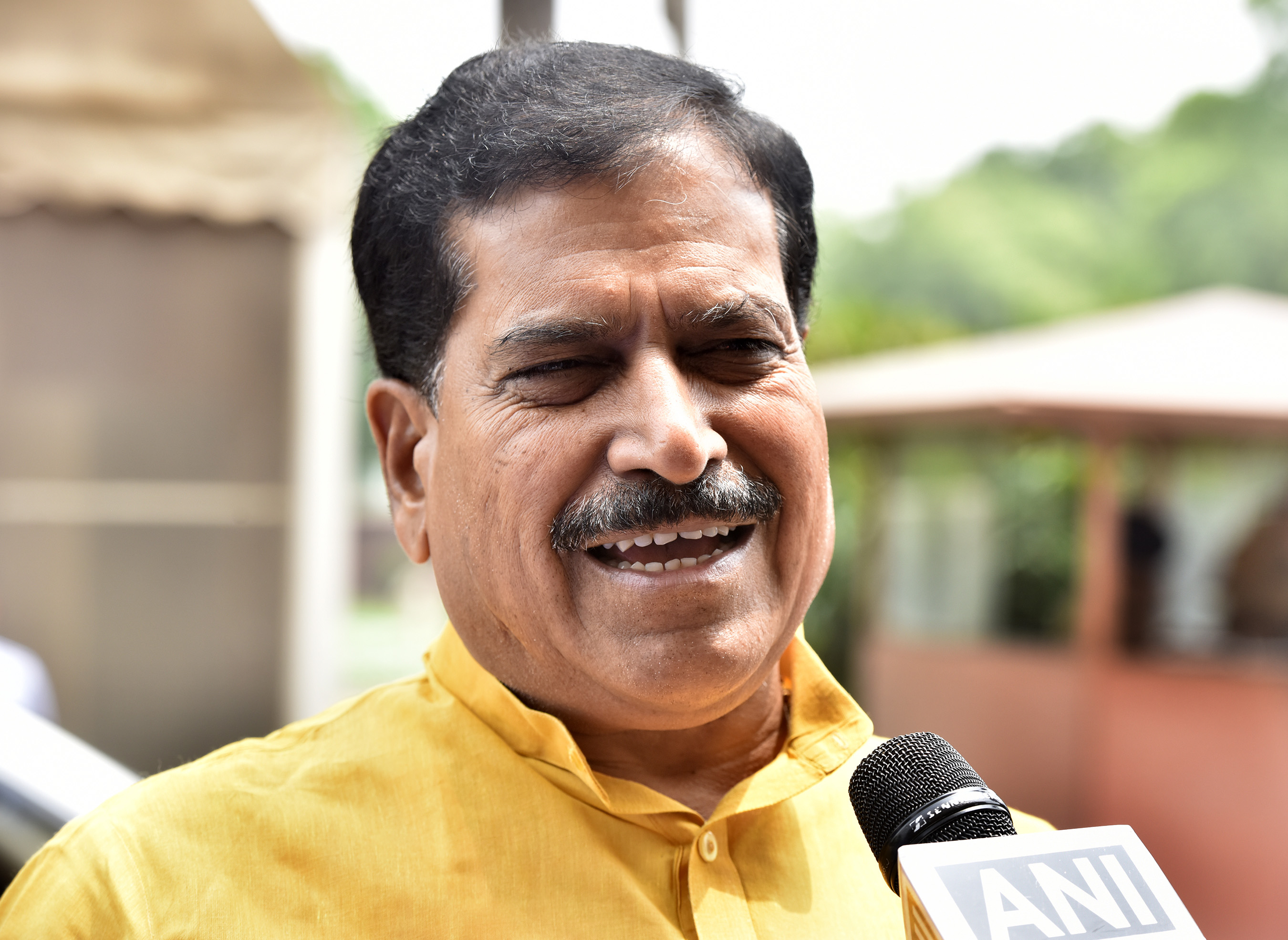 Minister of state Railways Suresh Angadi on July 8, 2019 in New Delhi, India.