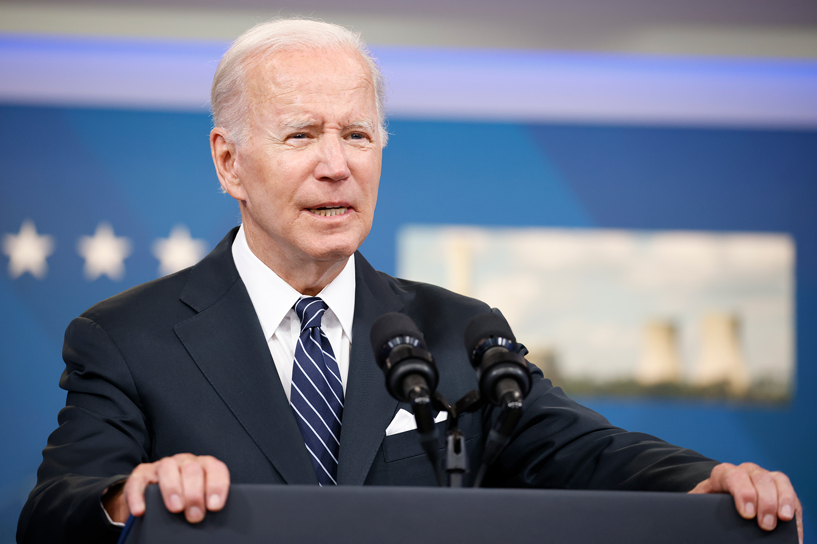 President Joe Biden speaks in Washington, DC on June 22. 