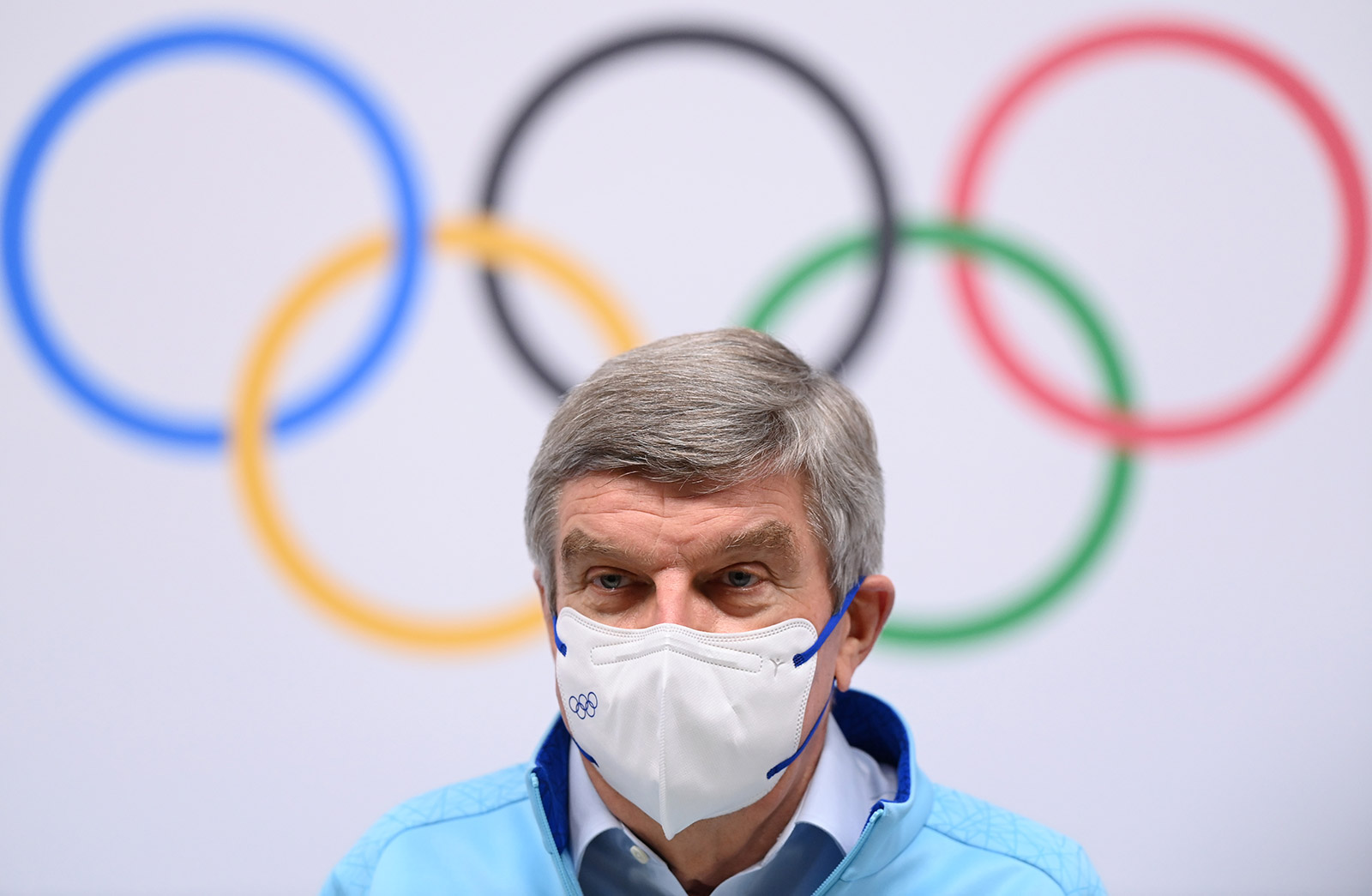 IOC president Thomas Bach speaks to the media during a press conference on Friday.
