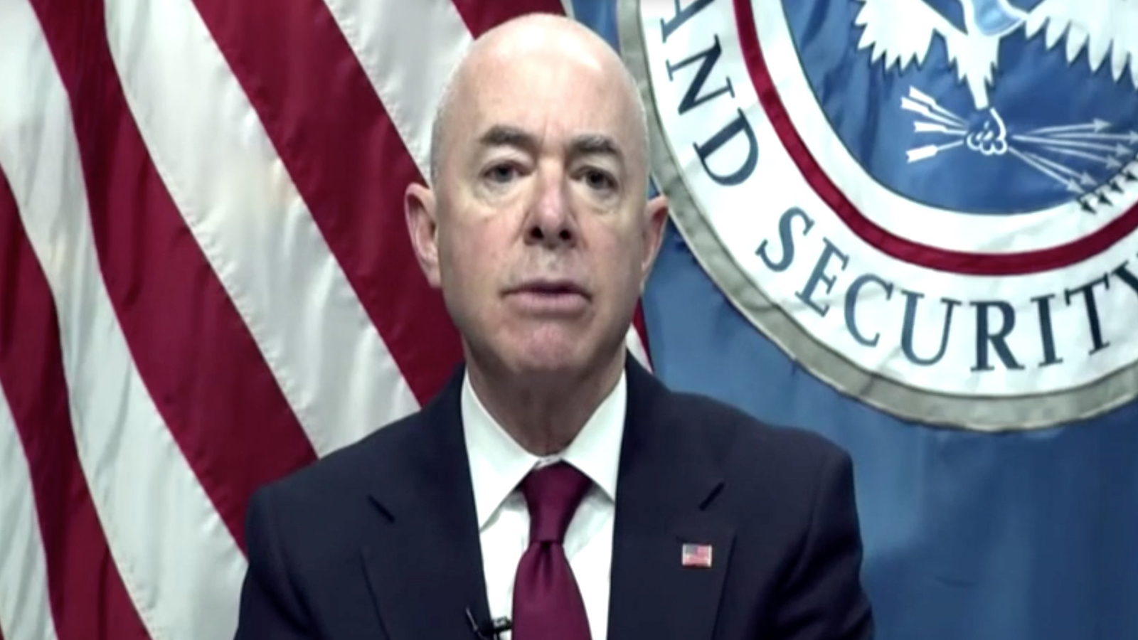 Homeland Security Secretary Alejandro Mayorkas.