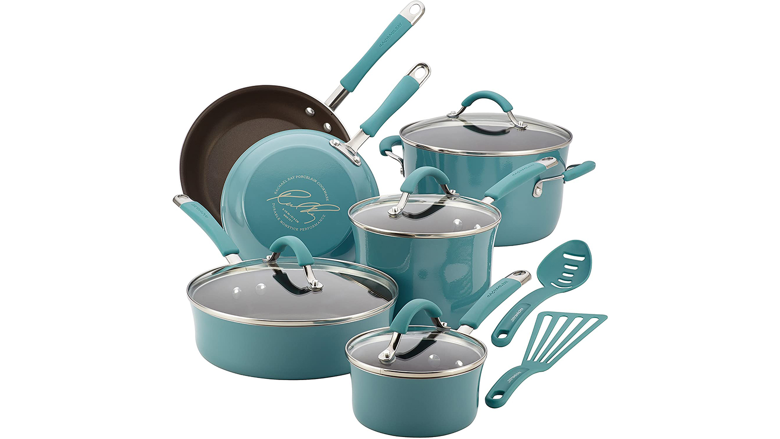 5) Rachael Ray Cucina Nonstick Cookware Set