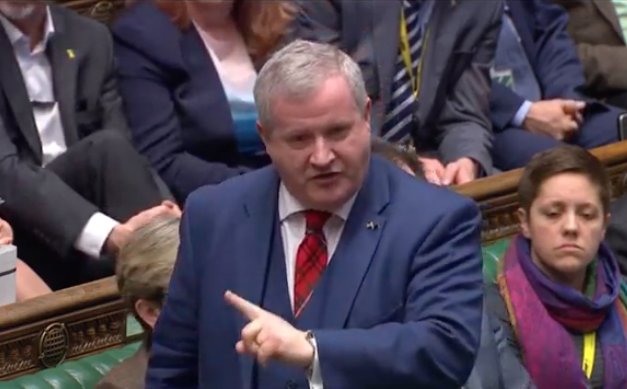 SNP's Westminster Leader Ian Blackford addresses the House on Friday morning.