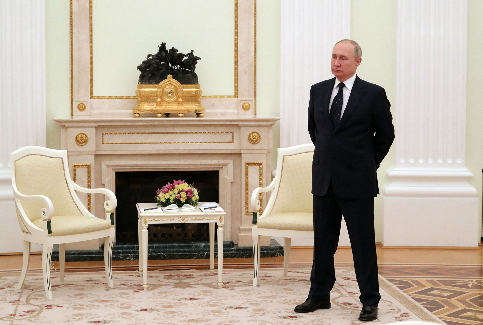 Russian President Vladimir Putin at the Kremlin in Moscow, Russia, on March 11.