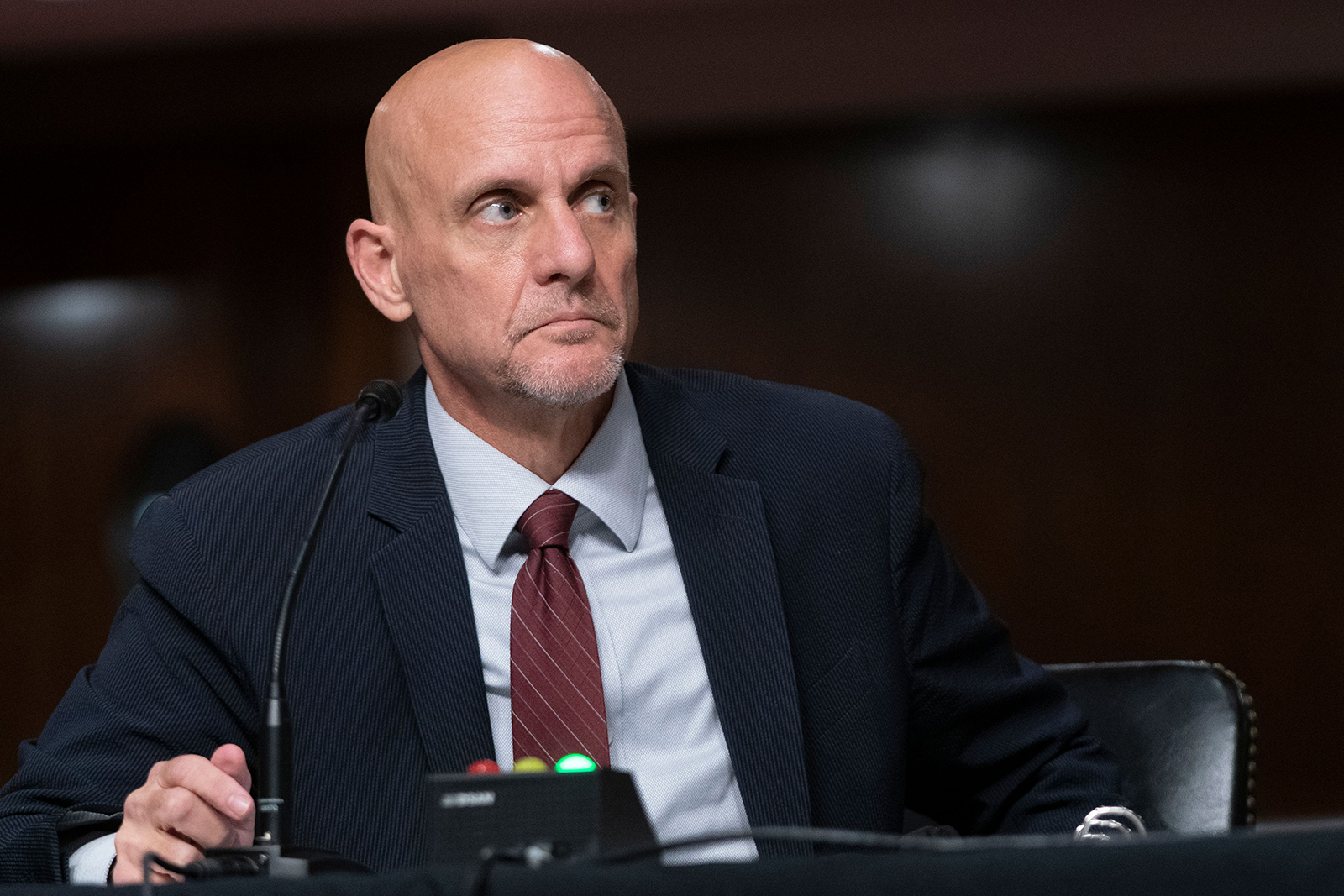 Dr.Stephen Hahn testifies during a Senate hearing on September 23, in Washington. 