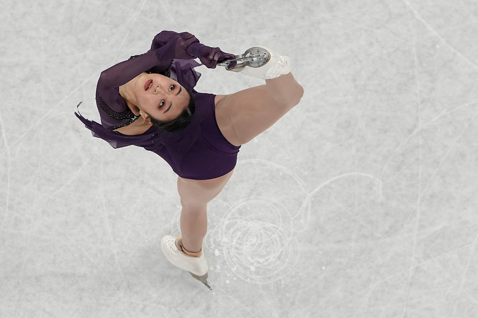 China's Zhu Yi competes in the women's single skating short program on February 15.