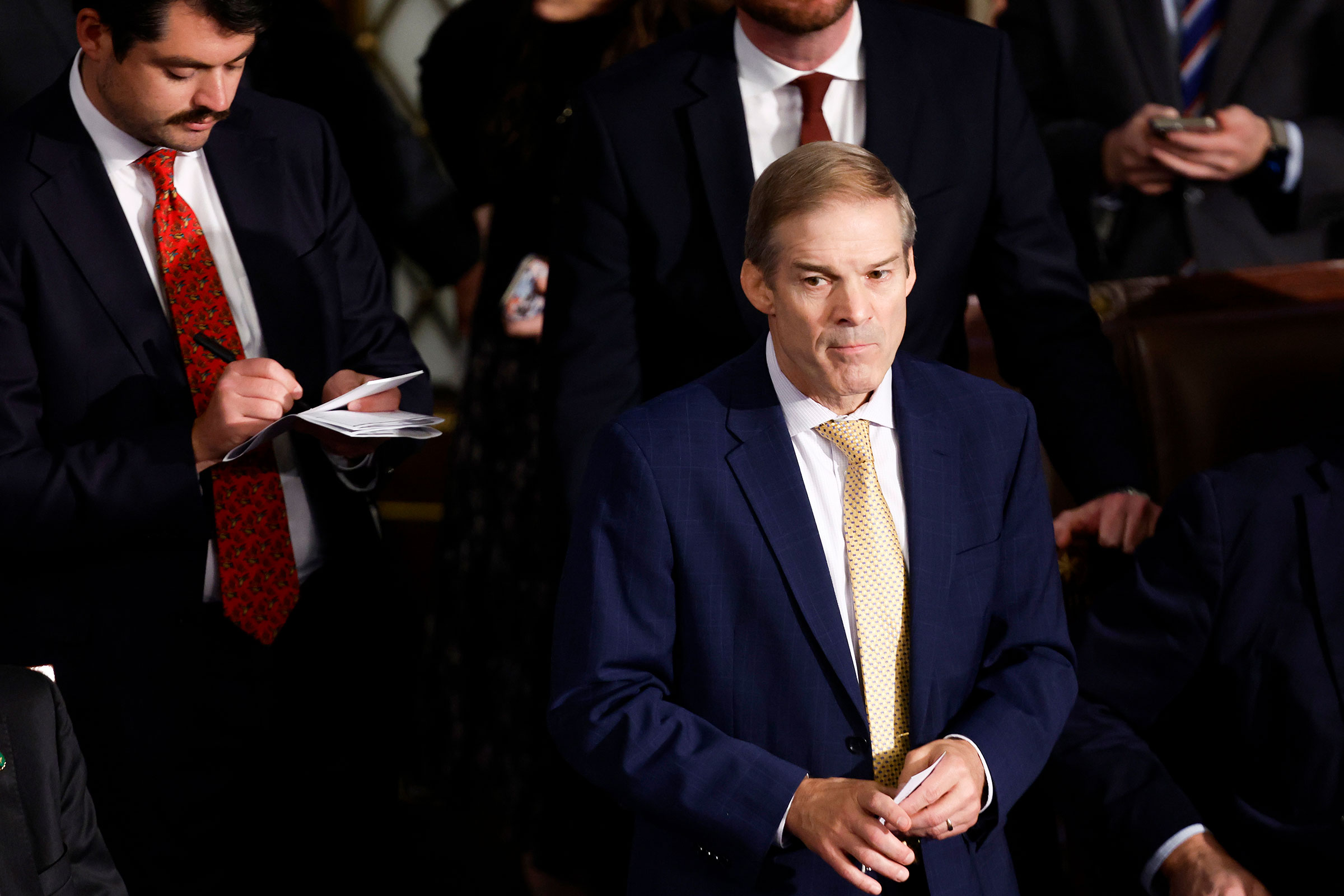 Rep. Jim Jordan on Tuesday as the House of Representatives met to elect a new Speaker of the House at the Capitol in Washington, DC.