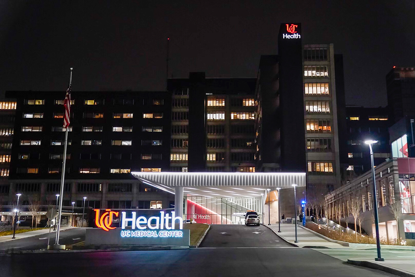 University of Cincinnati Medical Center is seen in Cincinnati on Monday, January 2.