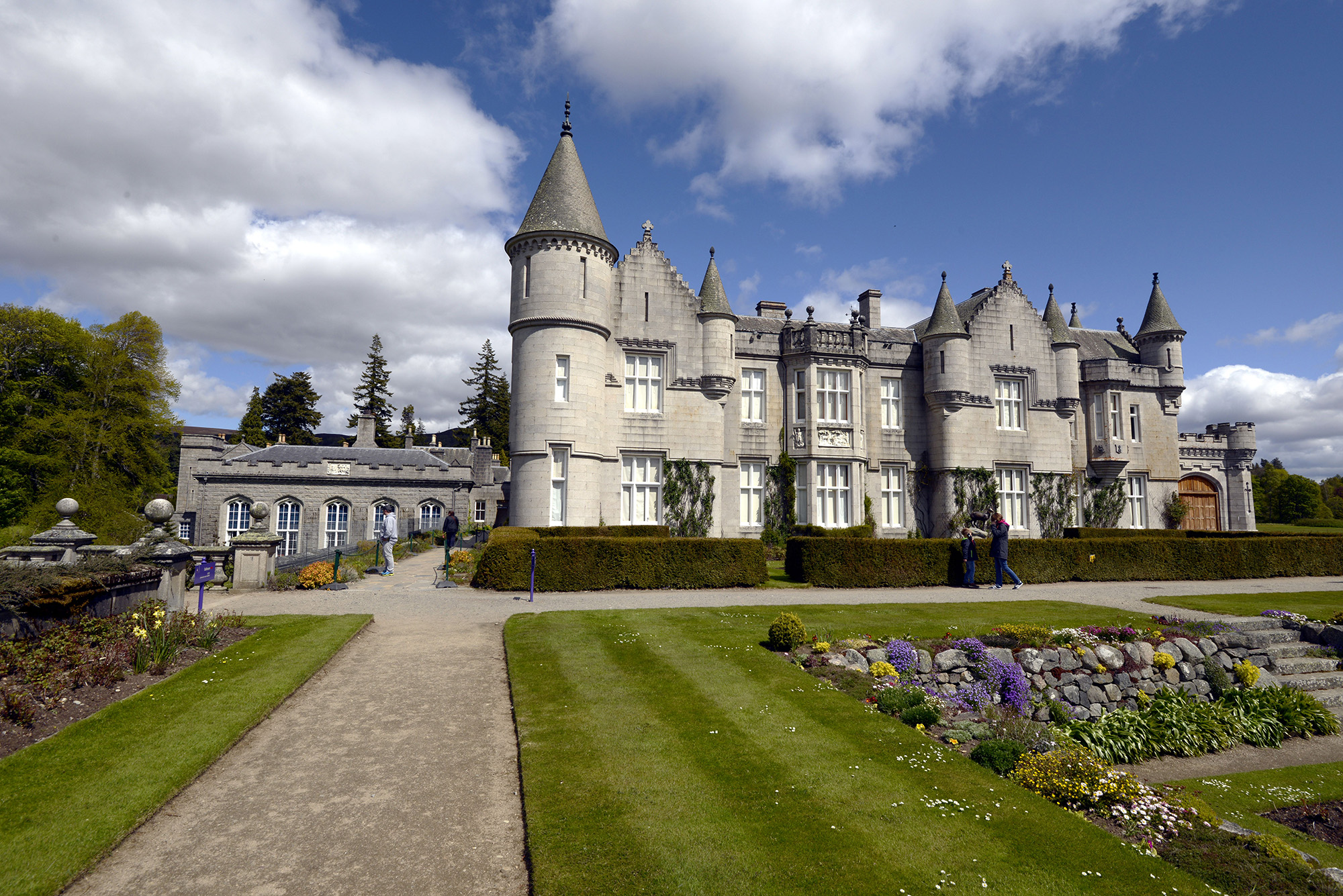 Tourists visit Balmoral Castle in Scotland on June 3, 2015. 