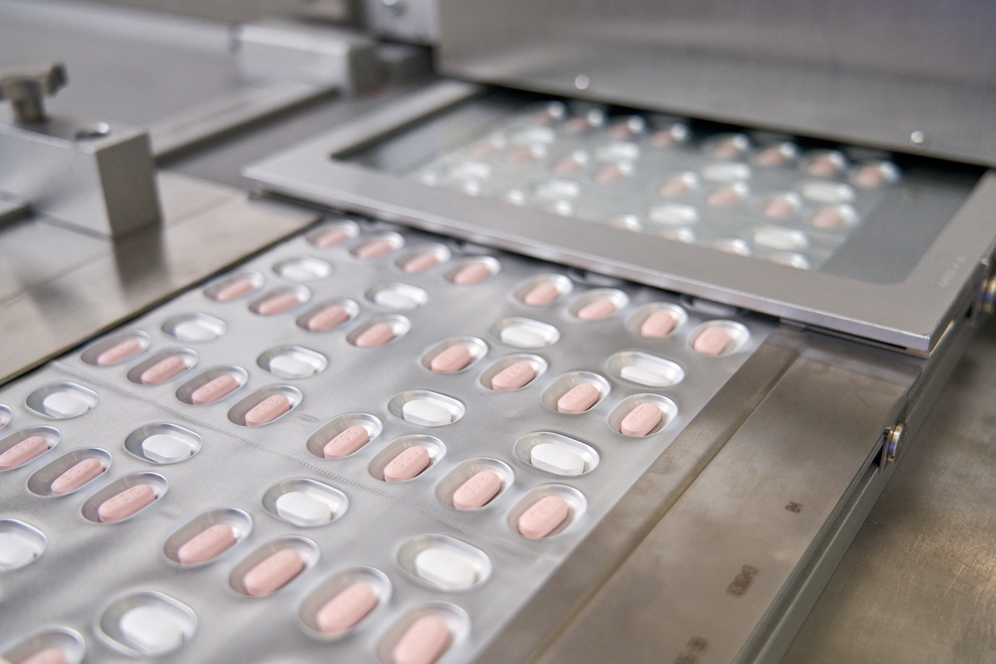 Paxlovid, Pfizer's Covid-19 pill, is seen manufactured in Ascoli, Italy, in this undated handout photo obtained by Reuters on November 16.