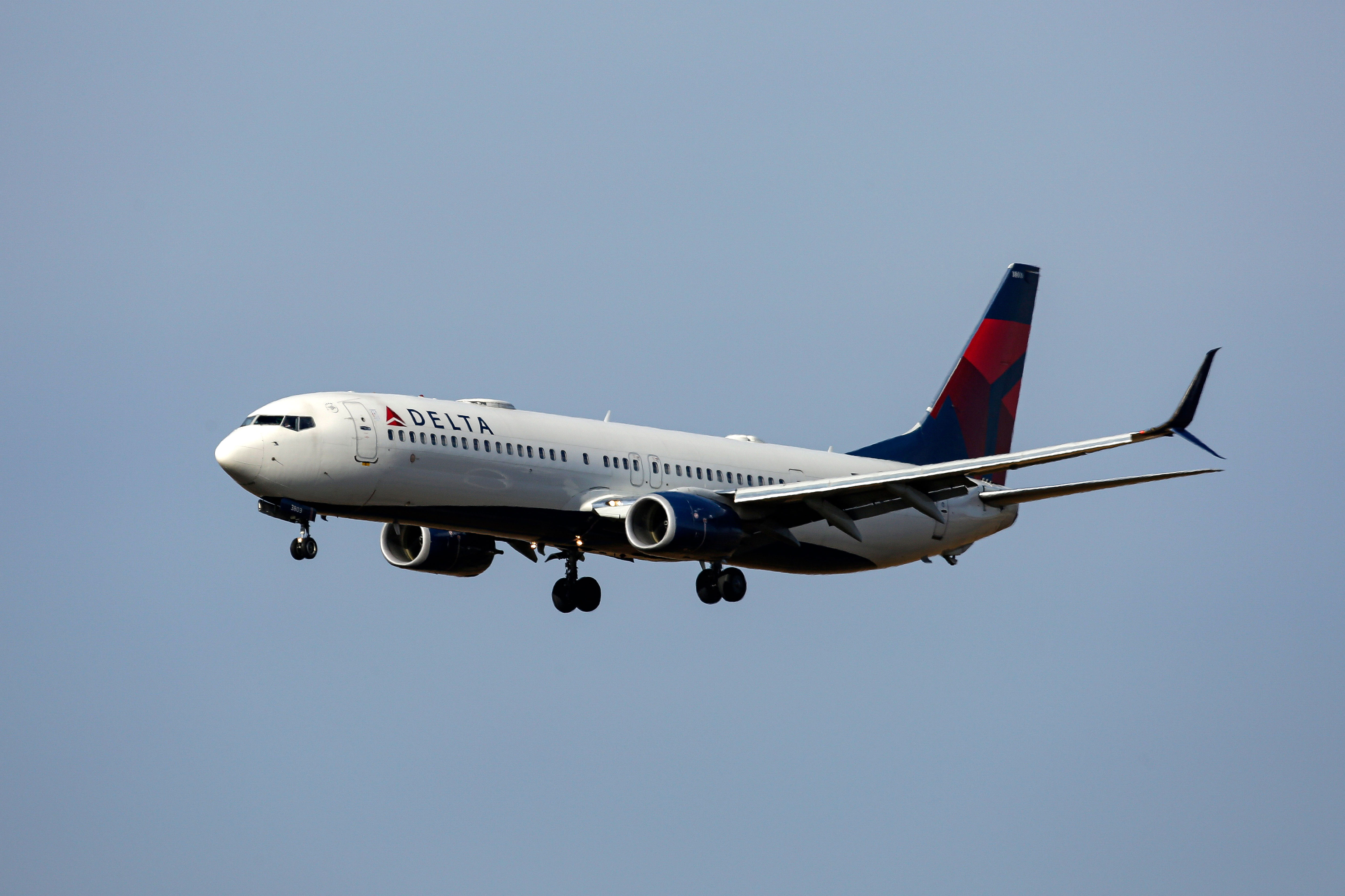 A Delta Air Lines plane lands at John F. Kennedy International Airport in Queens, New York, on October 19.