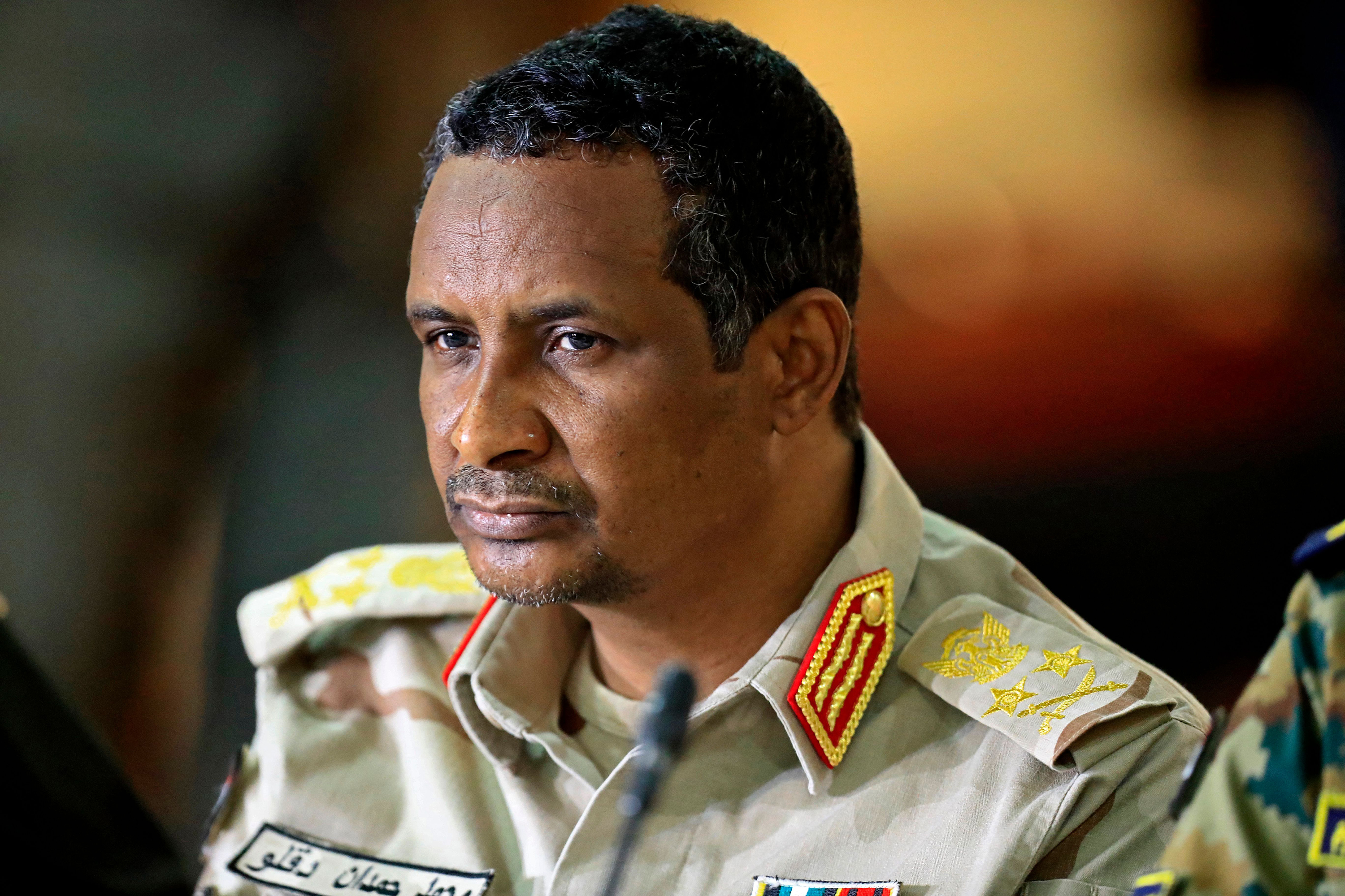 Mohamed Hamdan Dagalo attends a meeting in Khartoum, Sudan, in 2022. 
