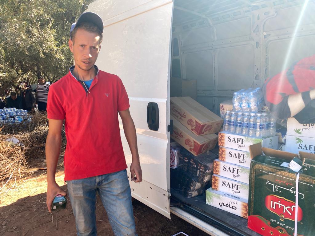 Abdelali Amzil drove from Casablanca to distribute aid to quake-stricken regions in the Atlas Mountains. 