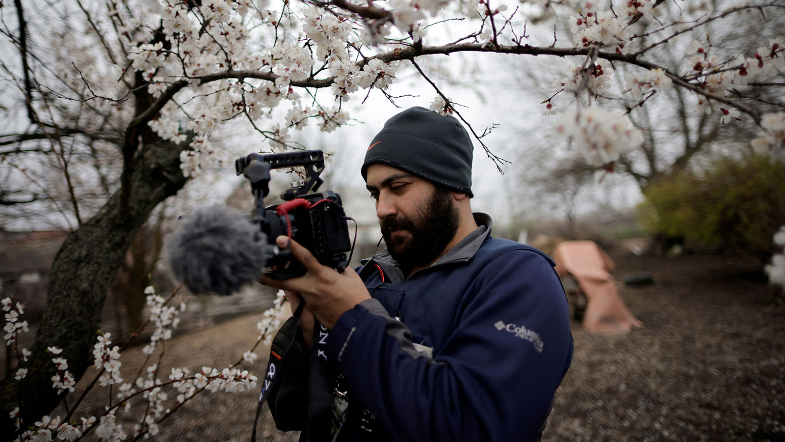  Reuters' journalist Issam Abdallah in Zaporizhzhya, Ukraine, in April 2022.
