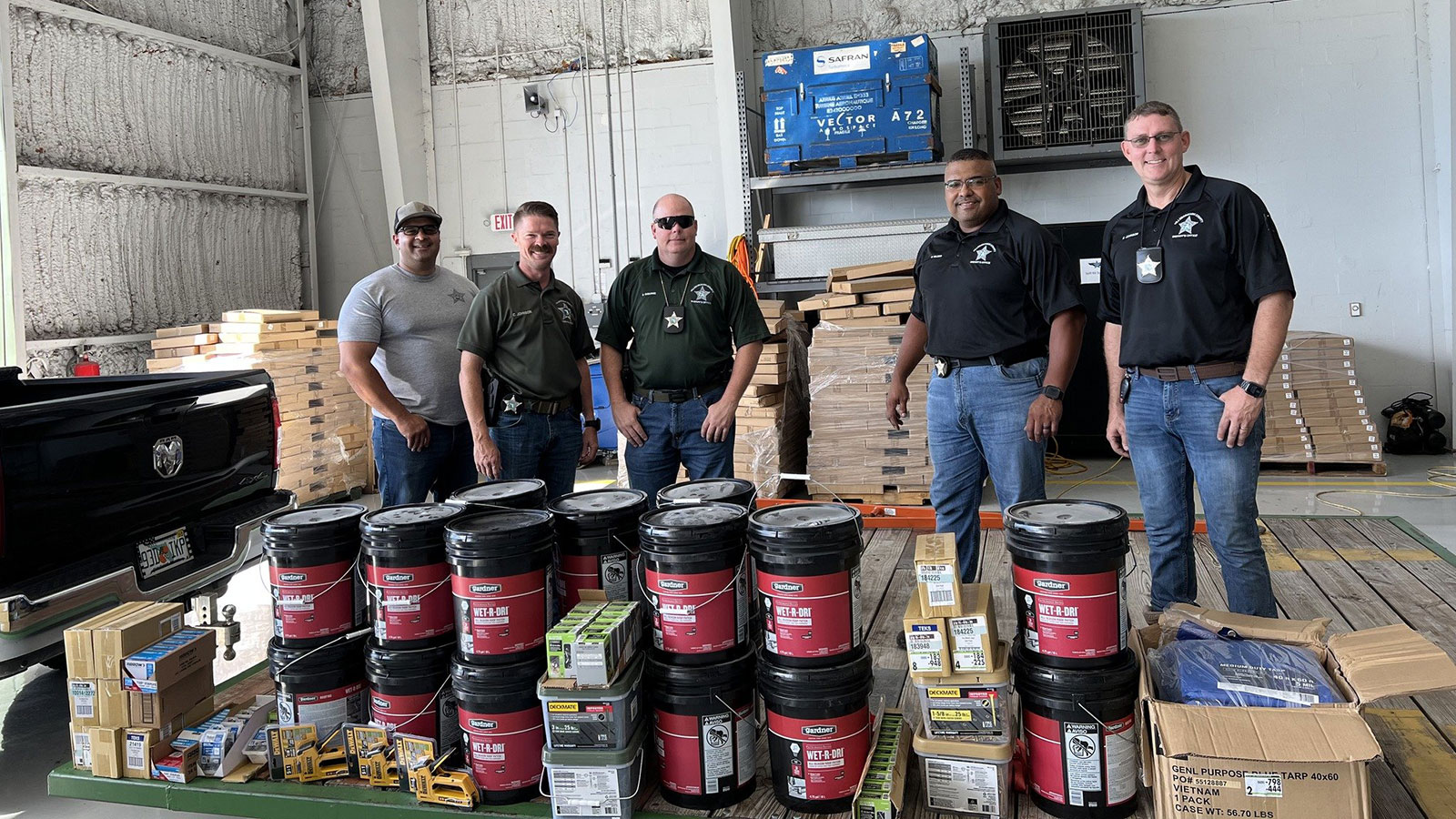 The Hillsborough County Sheriff's Office donates supplies to Lee County.