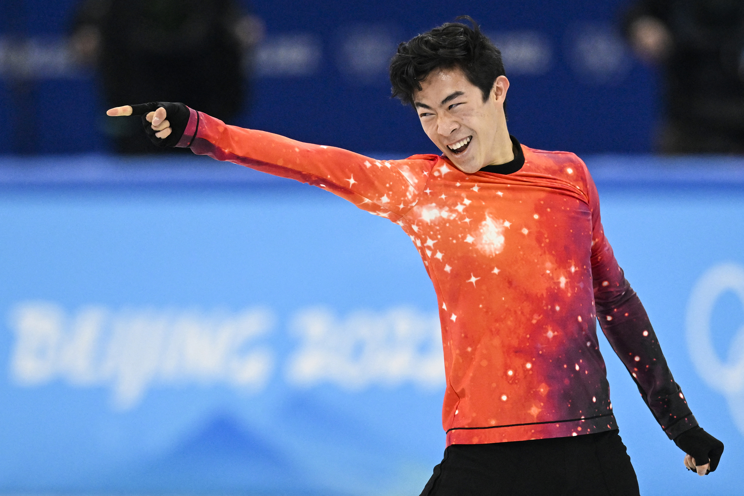 Team USA’s Nathan Chen wins the men's single skating free skating on Thursday.