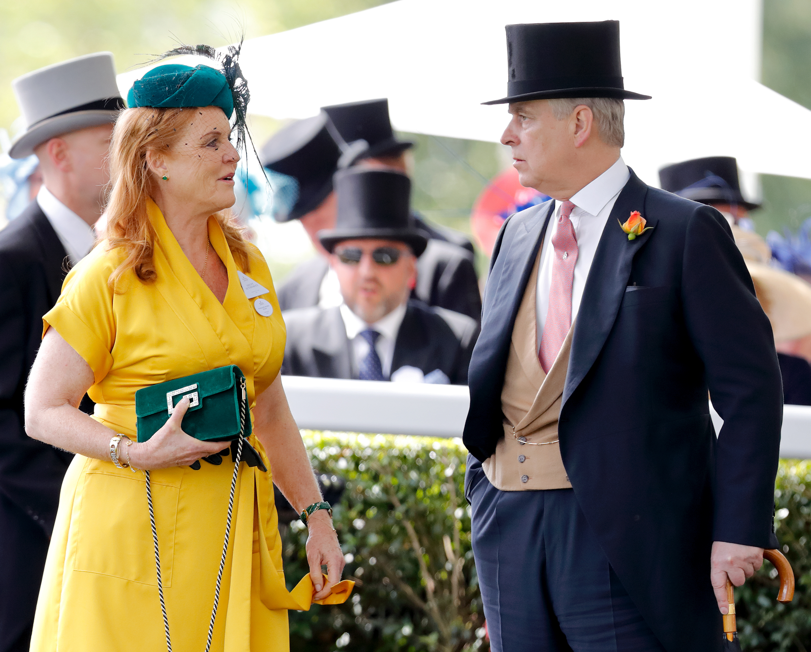 Duke and Duchess of York, Andrew and Sarah, at Ascot Racecourse in Ascot, England on June 21, 2019.