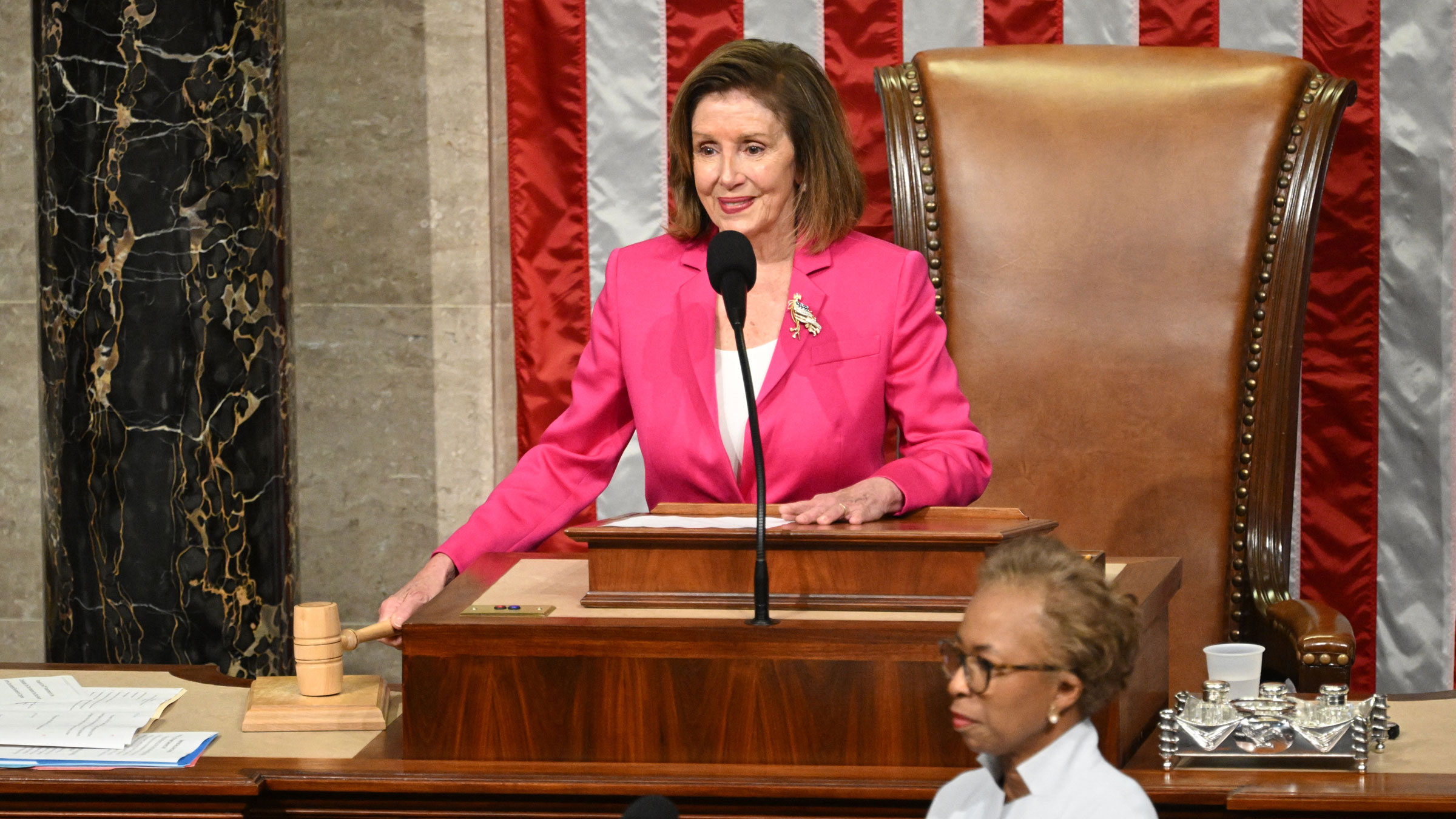 Nancy Pelosi gavels to end the 117th Congress on Tuesday.