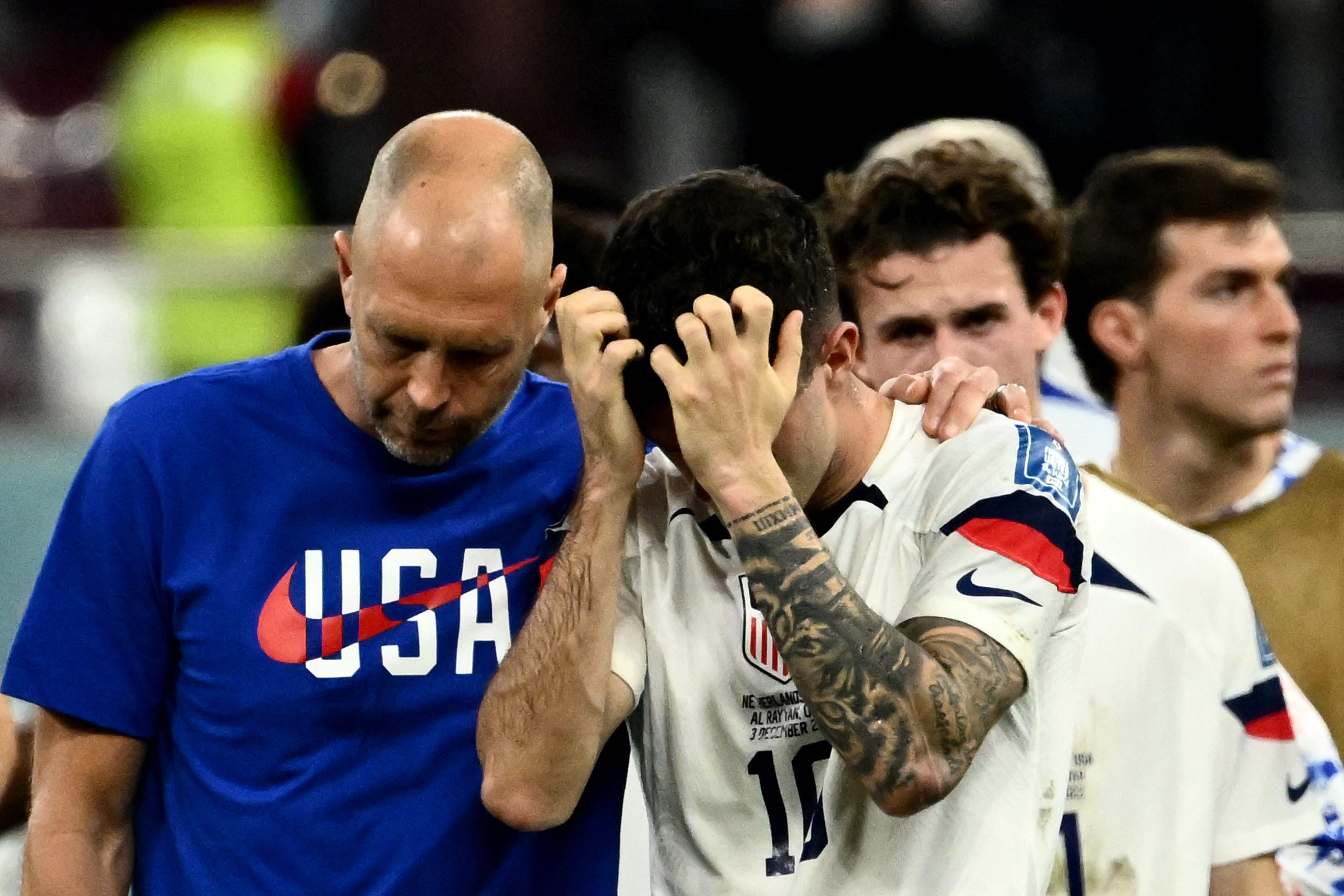 US coach says he is “really proud of this group but bitterly disappointed” after loss to Netherlands