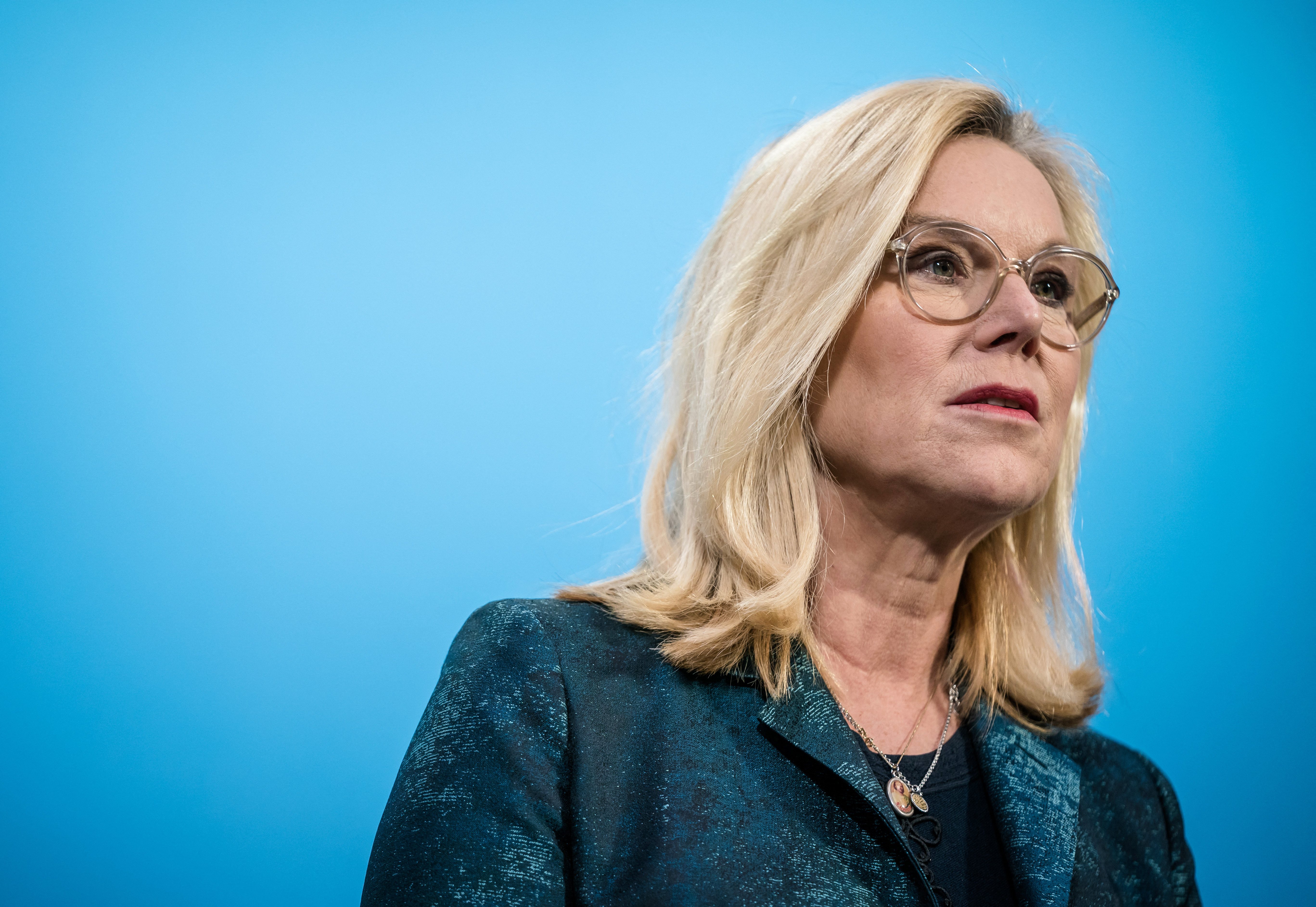 Netherlands Deputy Prime Minister Sigrid Kaag addresses a press conference in The Hague, Netherlands, on February 17.