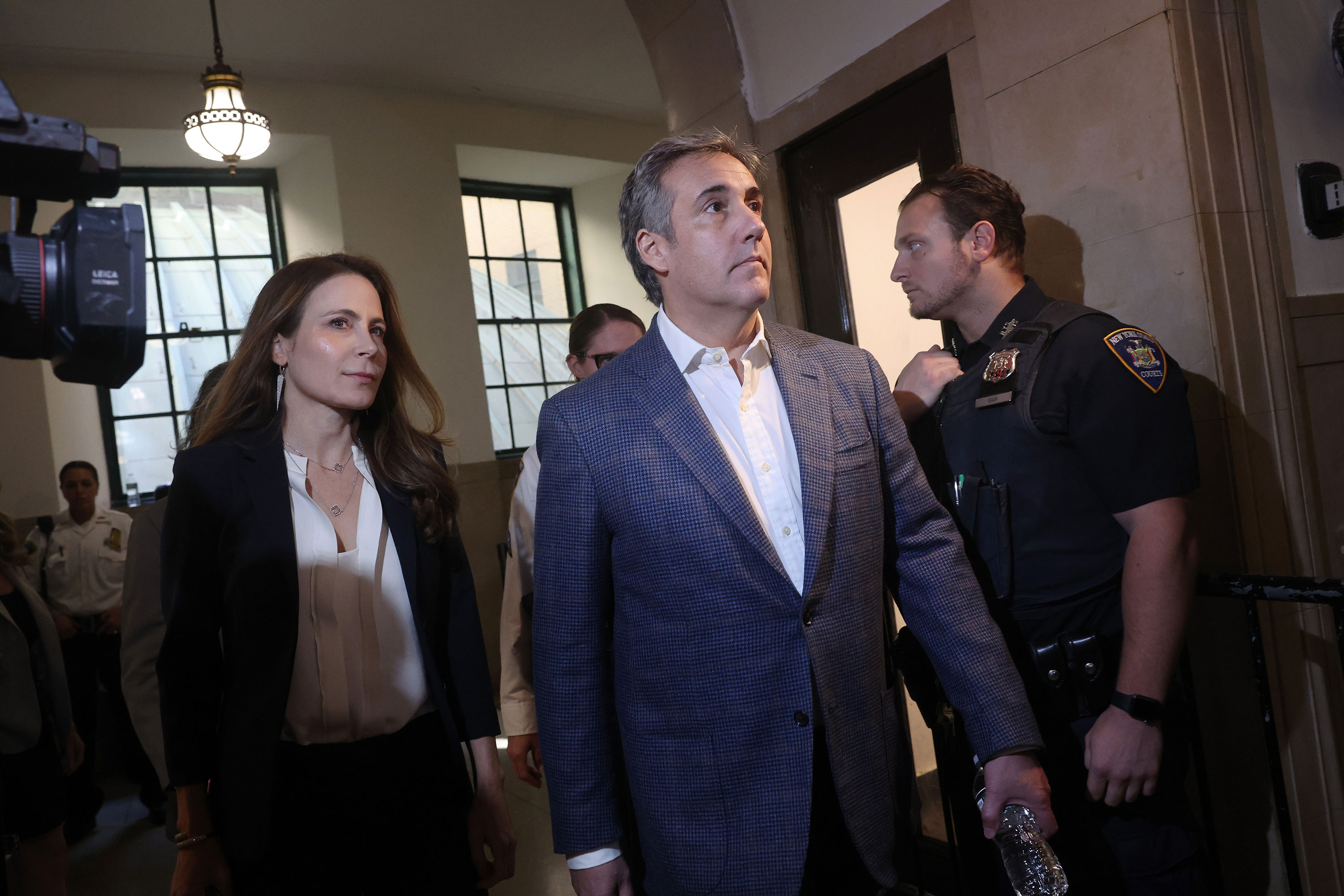 Michael Cohen arrives at the New York State Supreme Court on Tuesday.