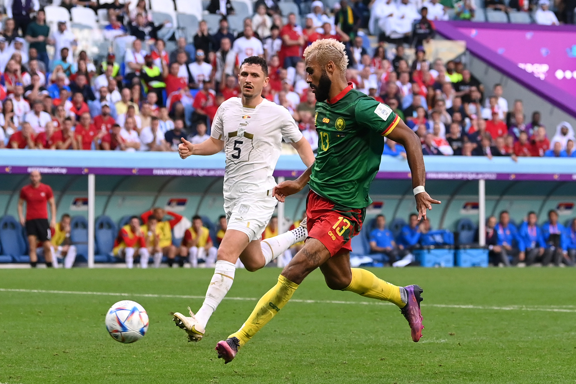 10 лучших матчей. Фото: Stu Forster/Getty images. Choupo Moting. Finish goals.