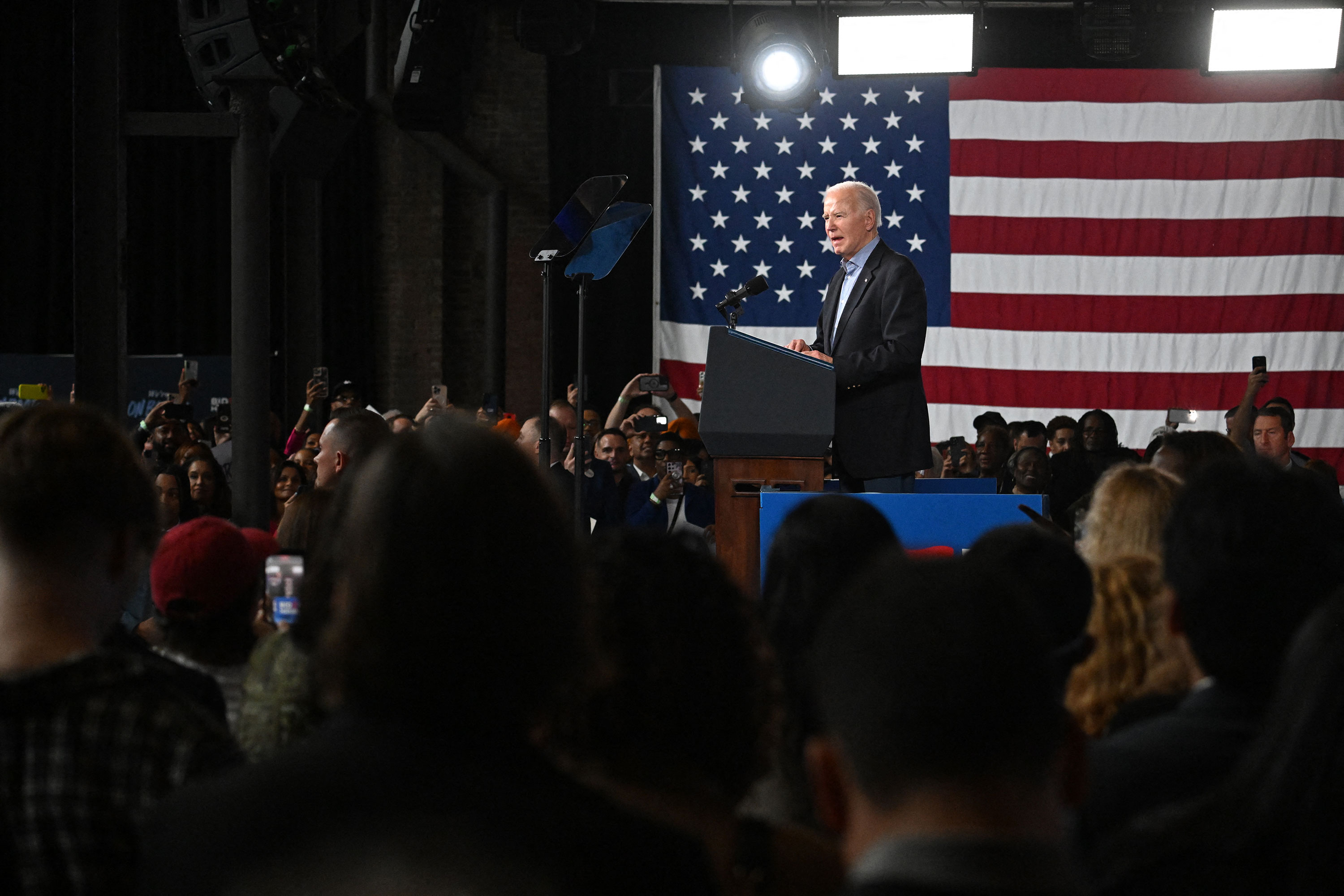 President Joe Biden speaks at a campaign event in Atlanta on March 9. 
