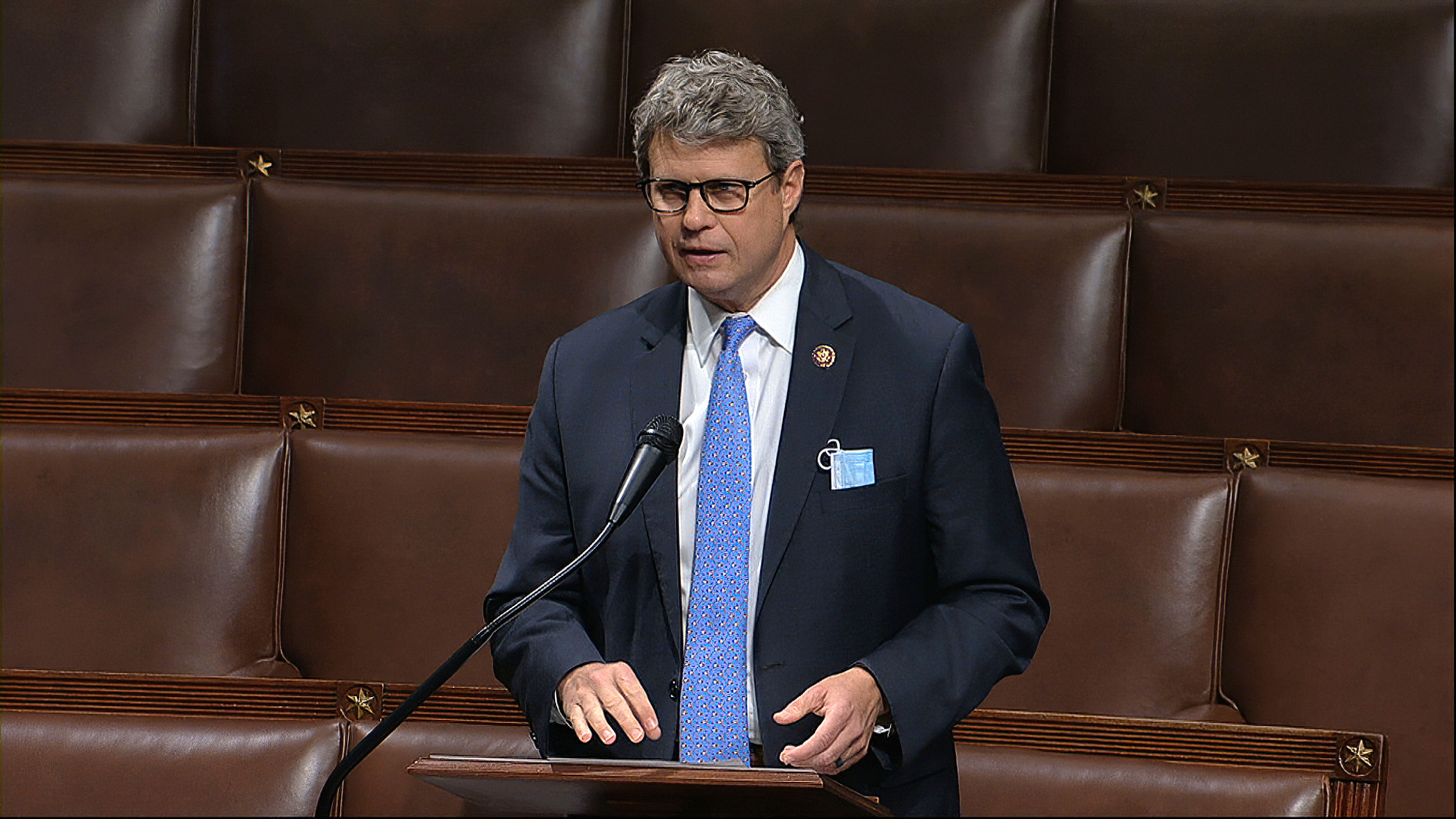 Rep. Bill Huizenga speaks on the floor of the House of Representatives Thursday, April 23 in Washington, DC.