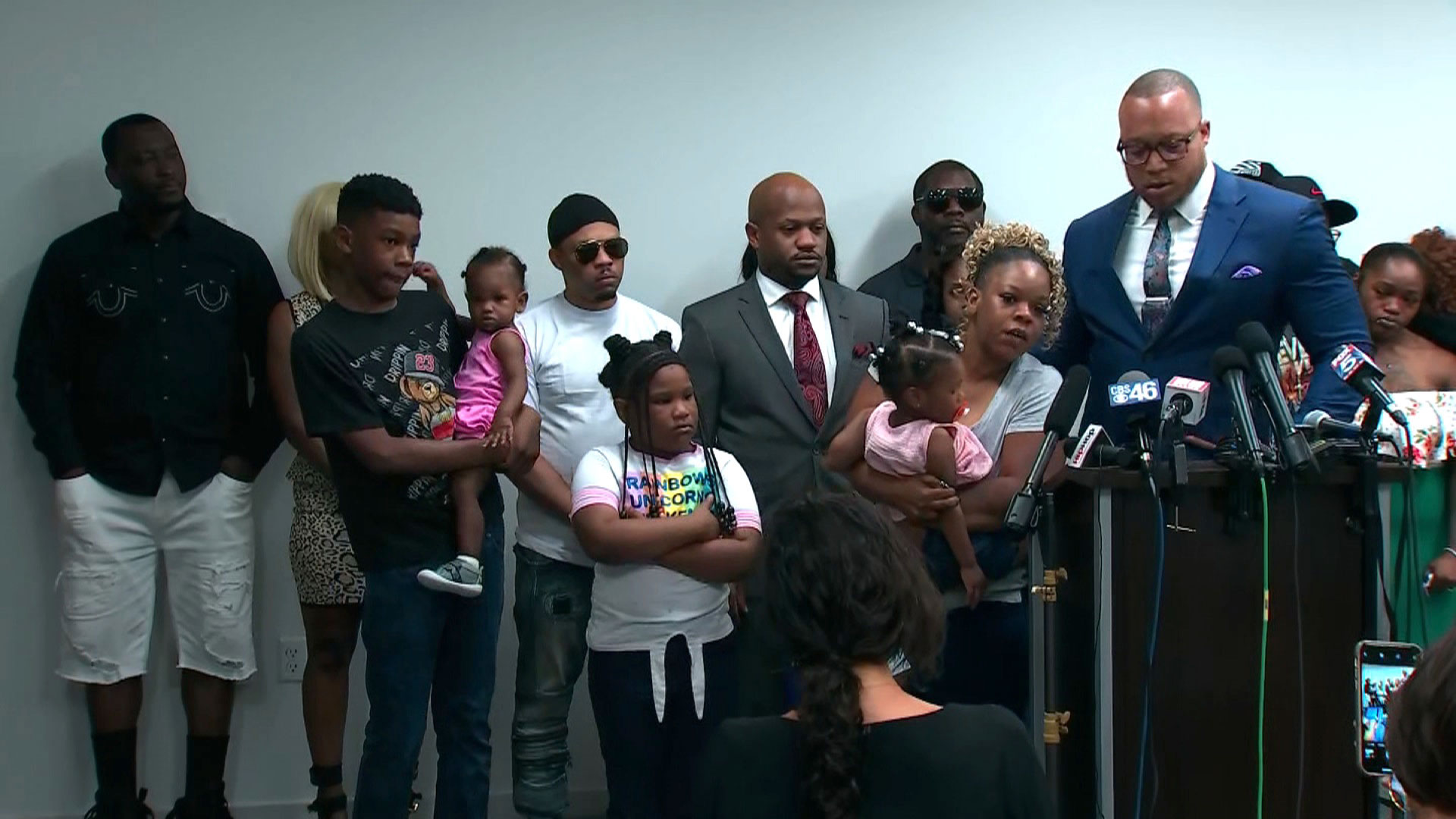 Rayshard Brooks' family speaks during a press conference on June 15.
