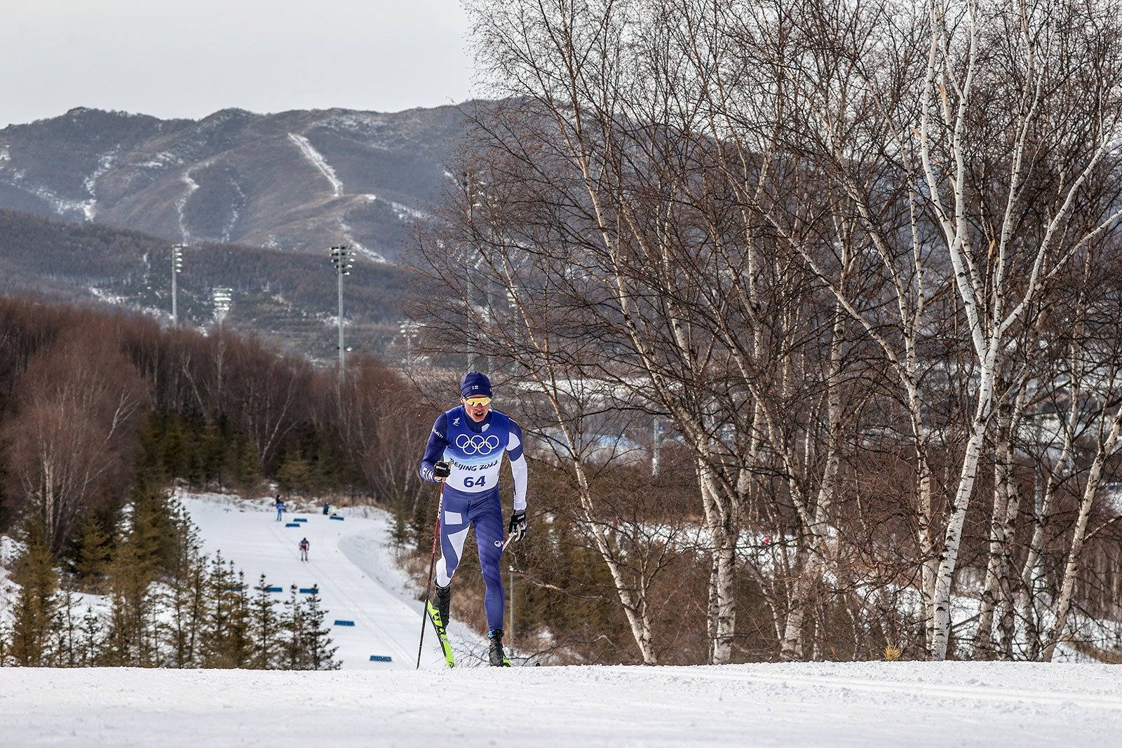 Finland's Iivo Niskanen competes in the men's 15km cross-country classic event on February 11.