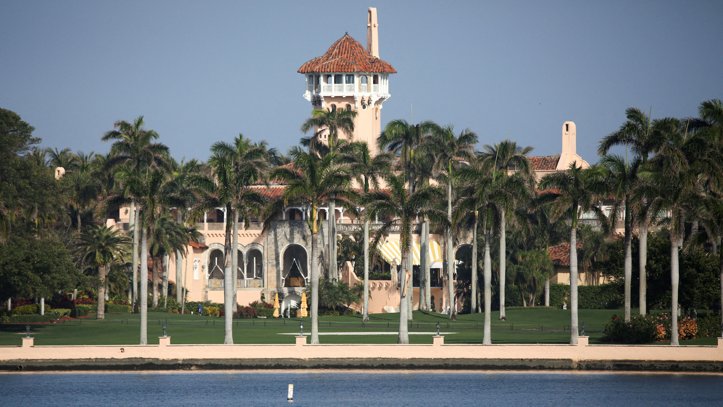 A view of former President Trump's Mar-a-Lago resort in Palm Beach, Florida.