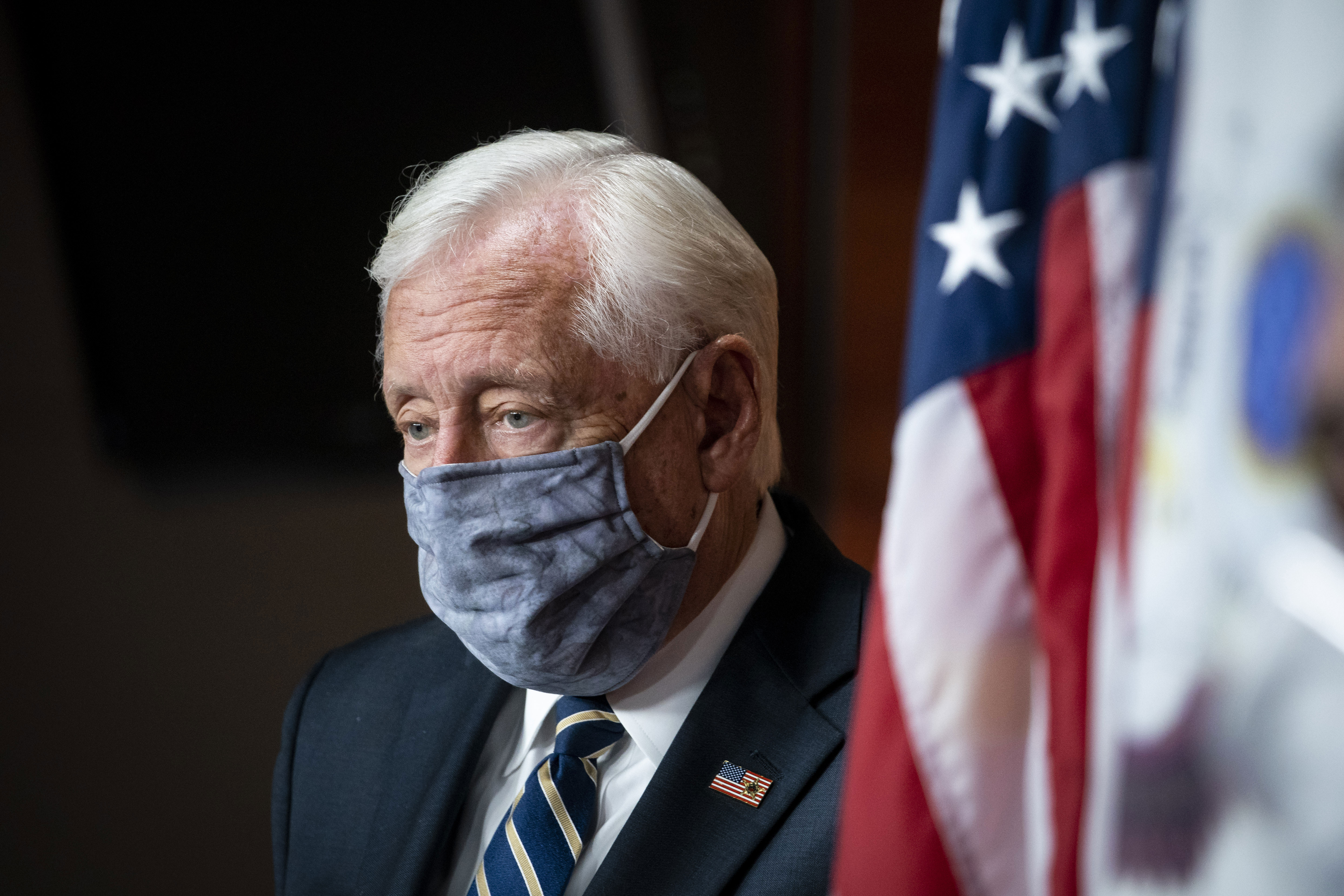 Steny Hoyer, House majority leader, attends a news conference on July 22 in Washington, DC.