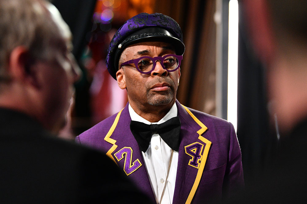 Spike Lee stands backstage during the 92nd Annual Academy Awards at the Dolby Theatre on February 9 in Hollywood.