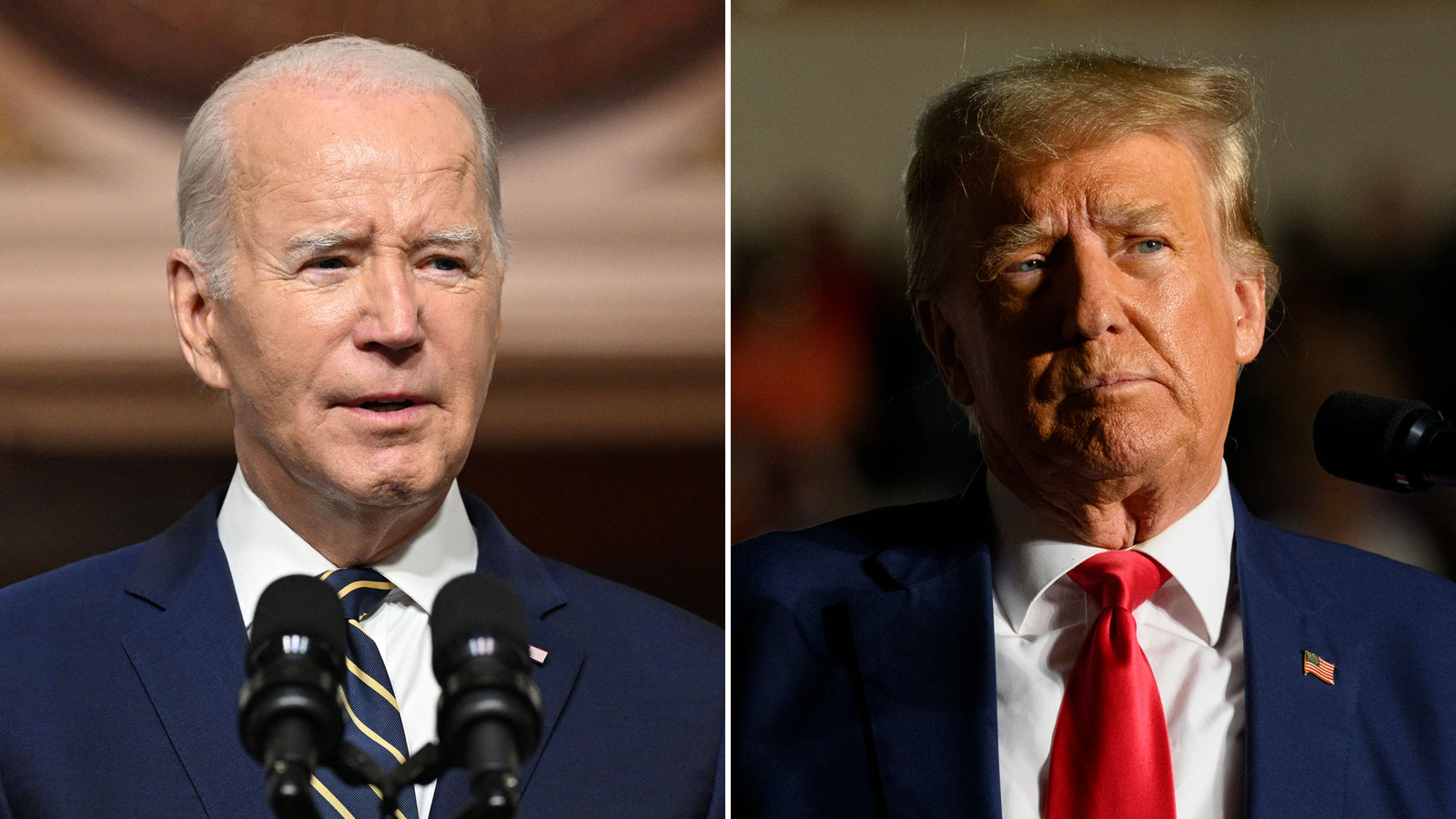 President Joe Biden and former President Donald Trump.