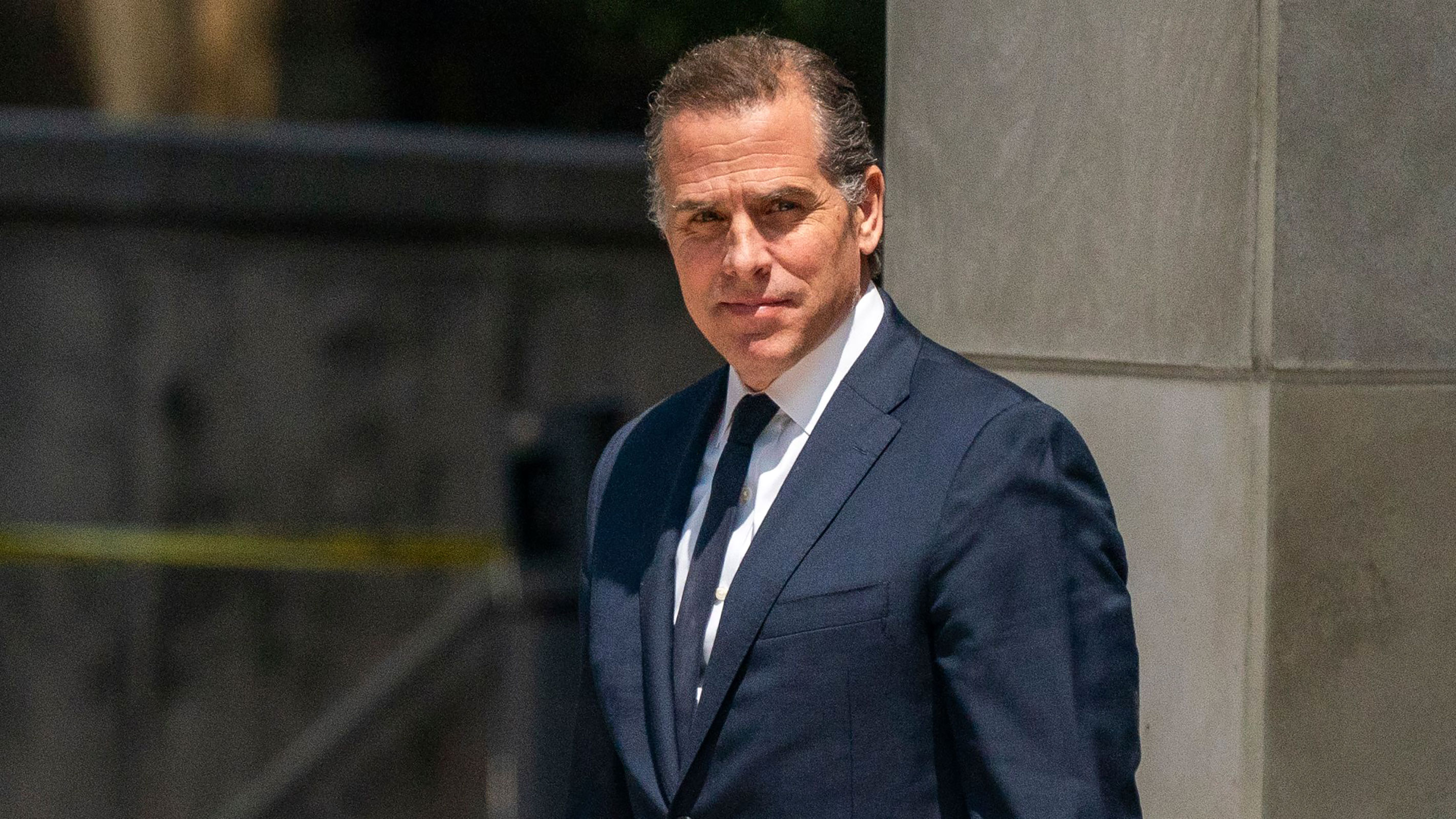 Hunter Biden departs the US Federal District Court in Wilmington, Delaware, on July 26, 2023.