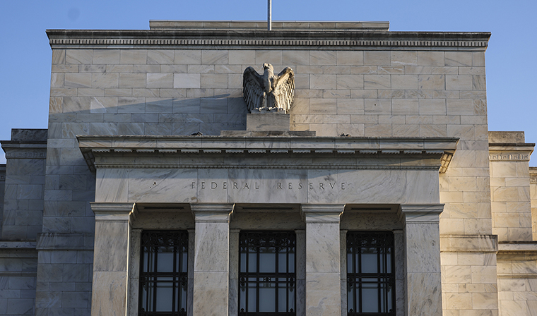 The Marriner S. Eccles Federal Reserve Board Building is seen on September 19, 2022 in Washington, DC