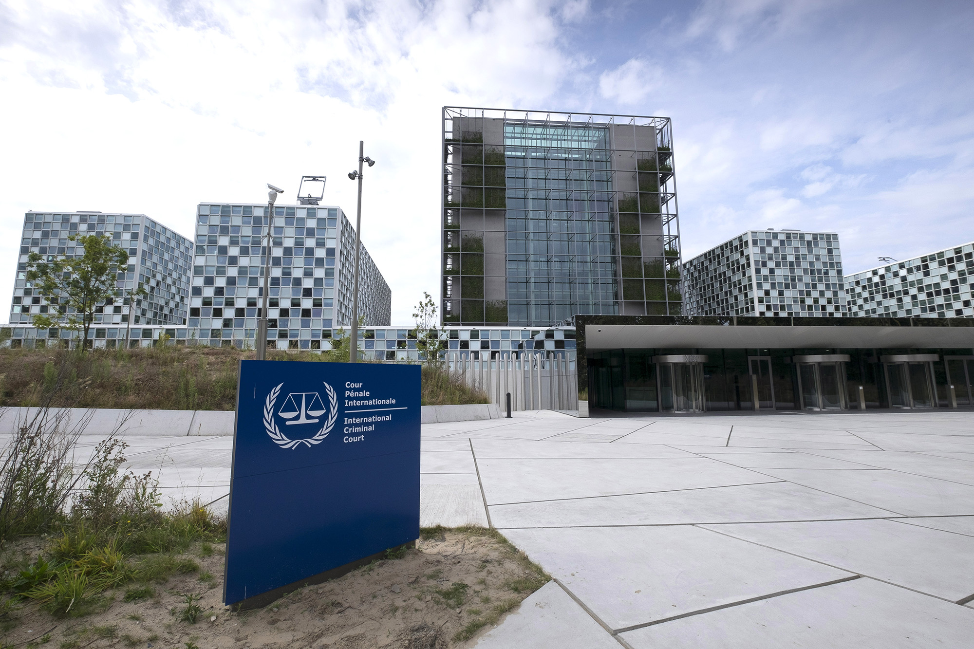 The International Criminal Court building in The Hague, Netherlands on July 30, 2016.