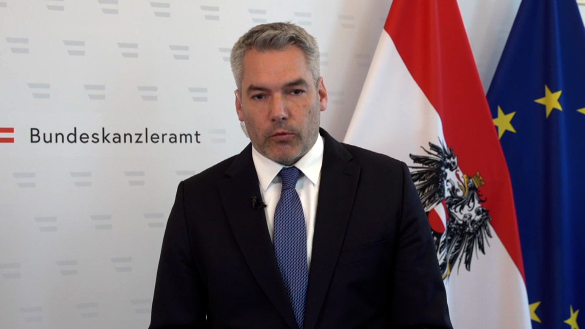 Austrian Chancellor Karl Nehammer speaks with CNN on Wednesday.