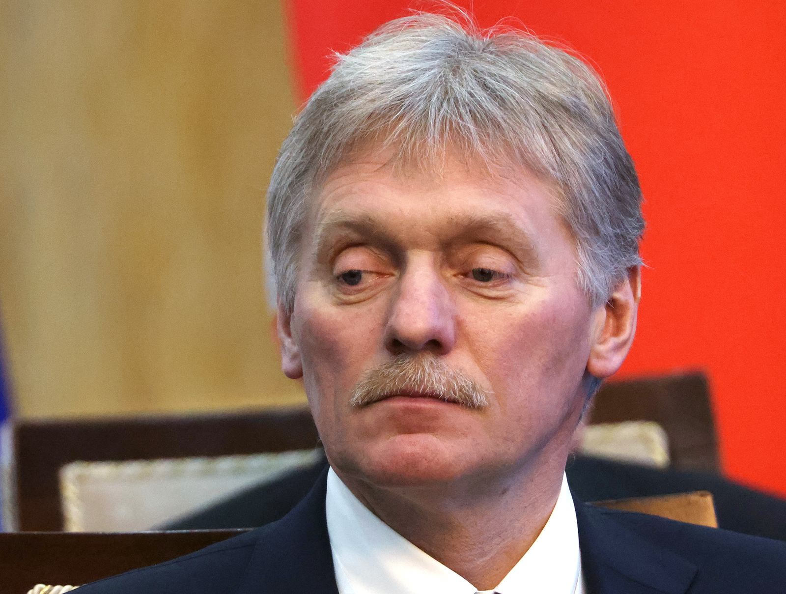 Dmitry Peskov attends a Summit in Bishkek, Kyrgyzstan on November 9, 2022.
