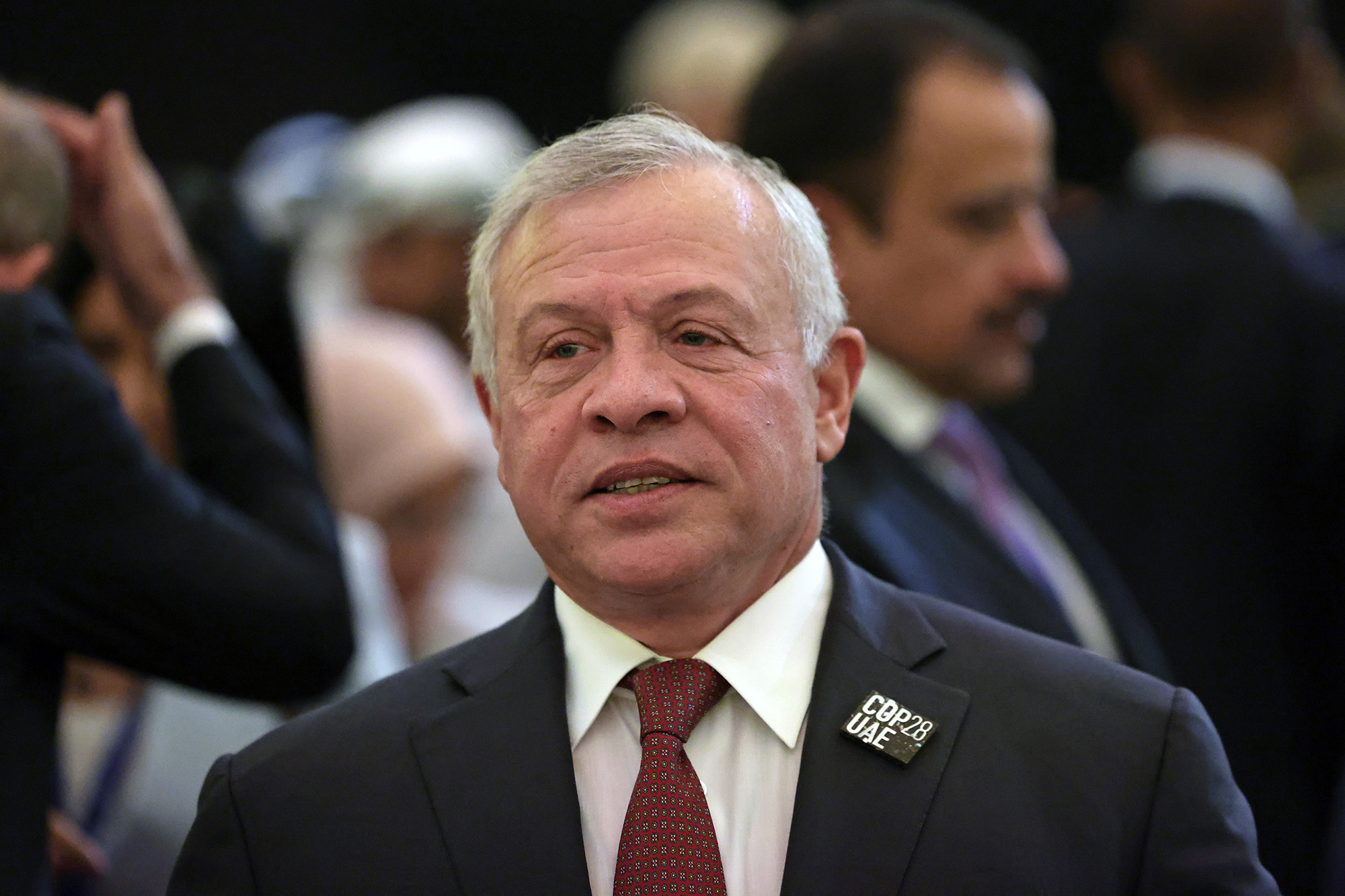 King Abdullah II bin Al-Hussein of Jordan attends the opening ceremony of the World Climate Action Summit during COP28 on December 1, in Dubai, United Arab Emirates. 